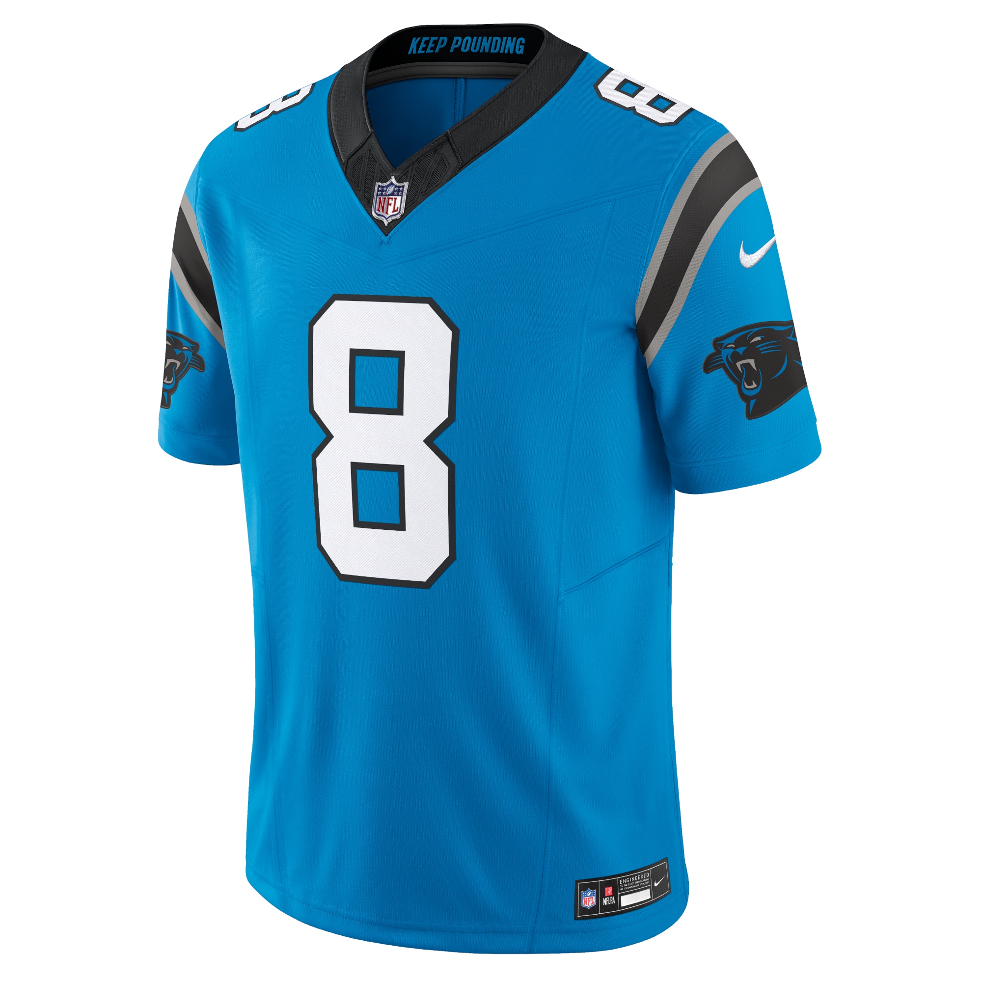 Jaycee Horn Carolina Panthers Nike Vapor F.U.S.E. Limited Jersey – Blue Clowdercats