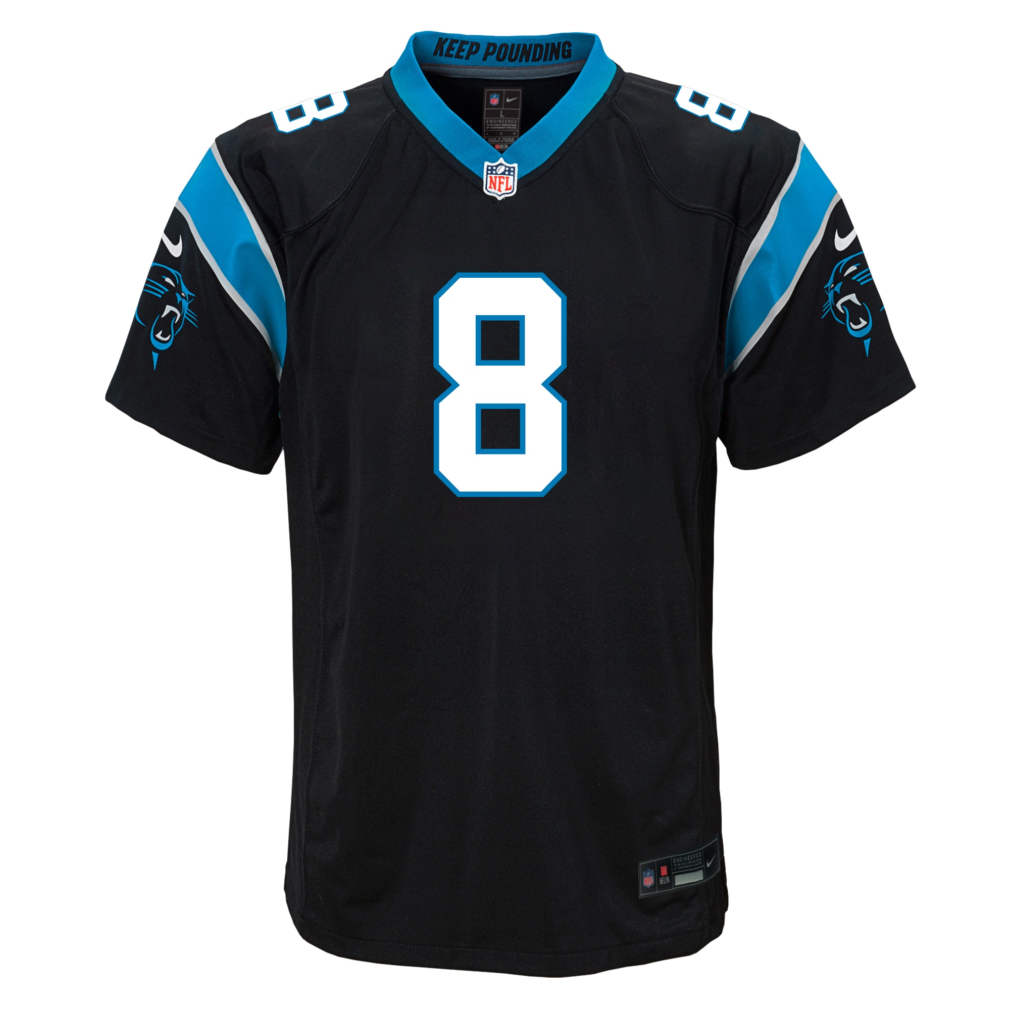 Jaycee Horn Carolina Panthers Nike Youth Game Jersey – Black Clowdercats