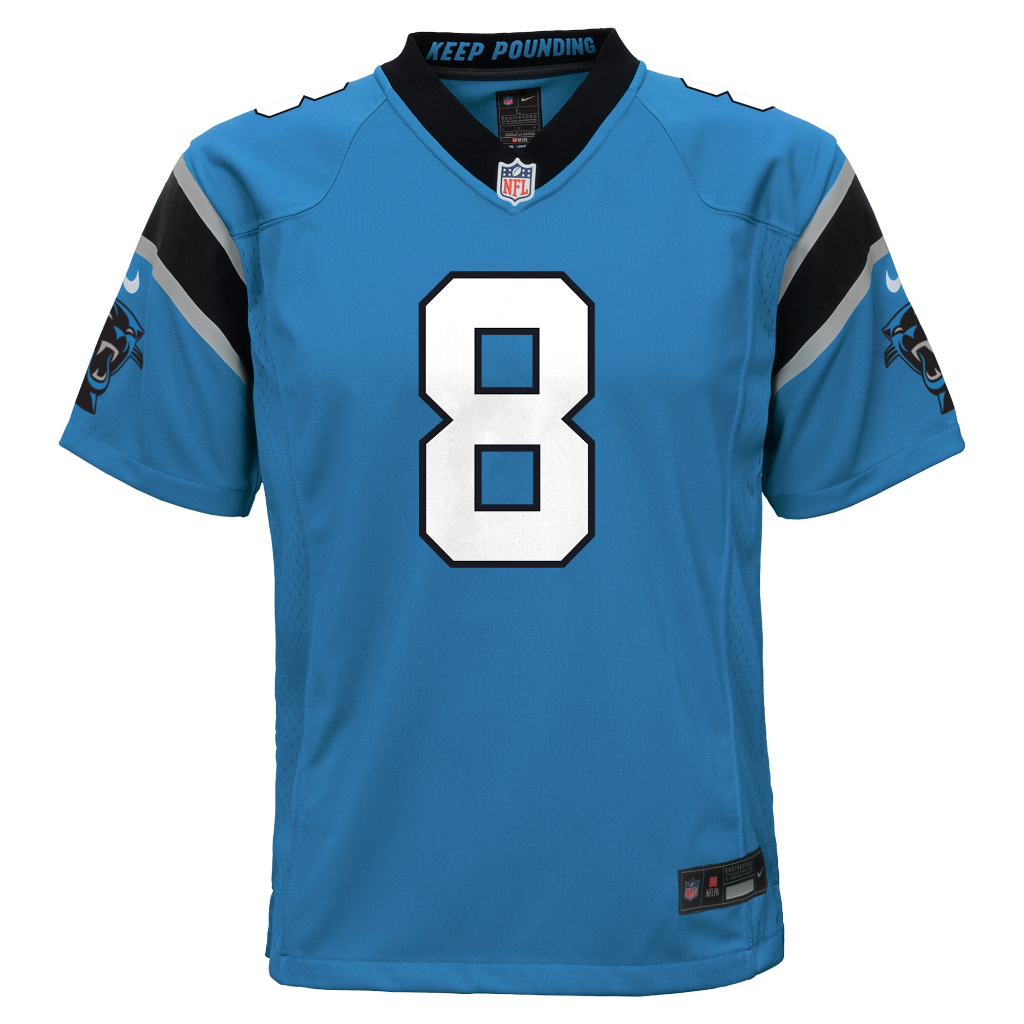 Jaycee Horn Carolina Panthers Nike Youth Game Jersey – Blue Clowdercats