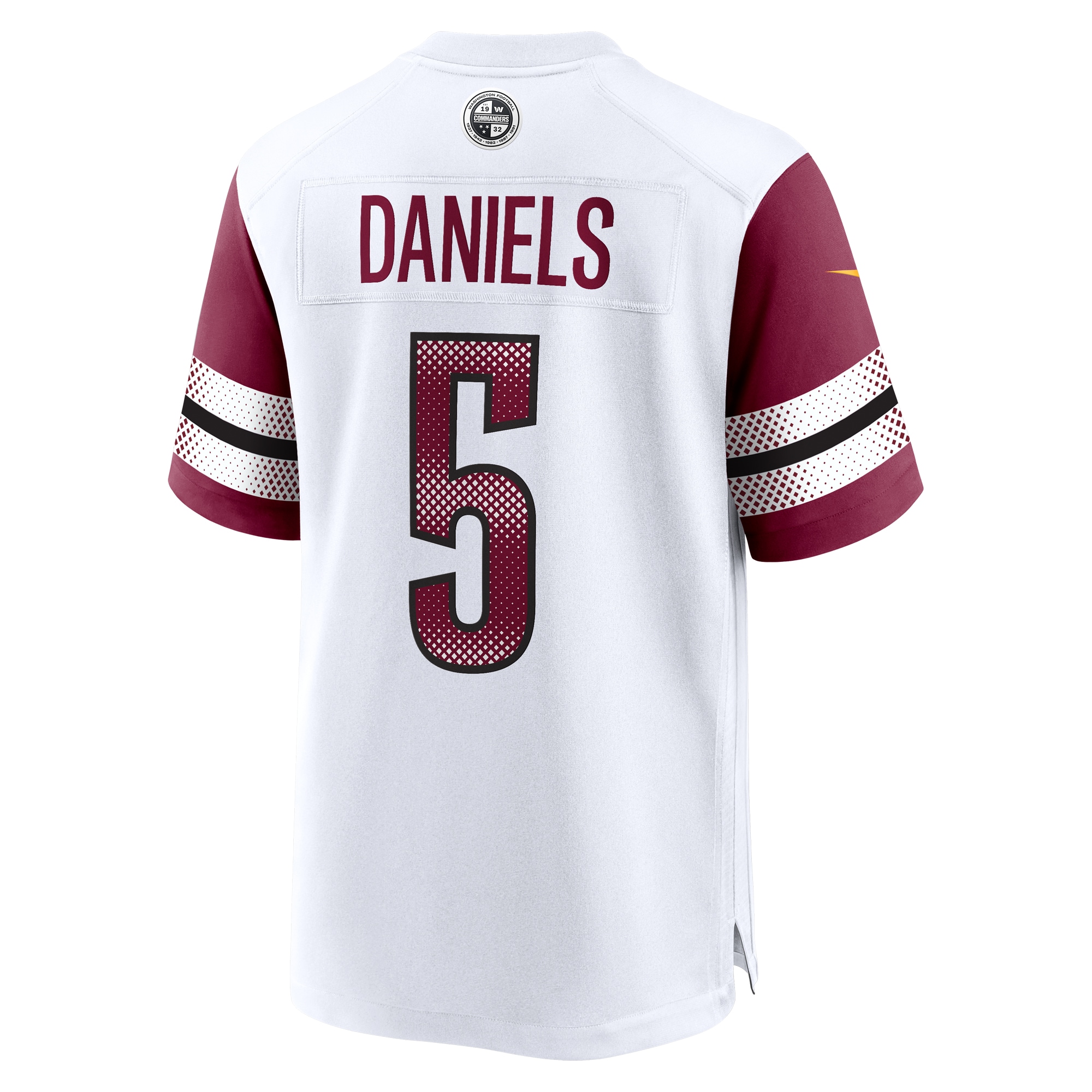 Jayden Daniels Washington Commanders Nike Player Game Jersey – White Clowdercats