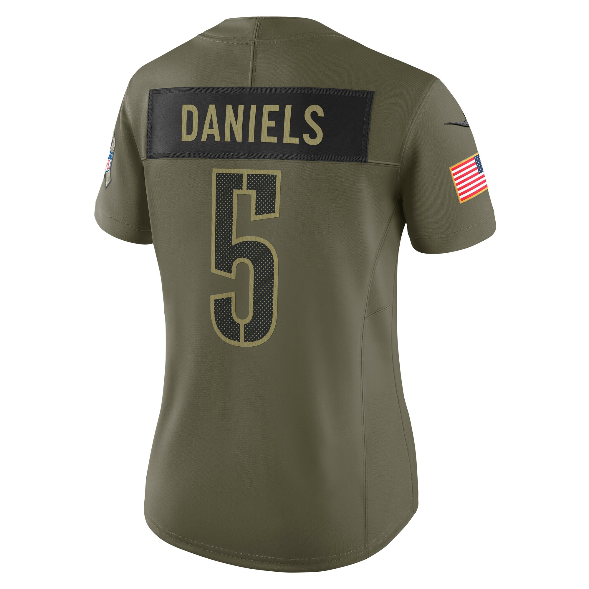 Jayden Daniels Washington Commanders Nike Women’s 2025 Salute to Service Limited Jersey – Olive Clowdercats