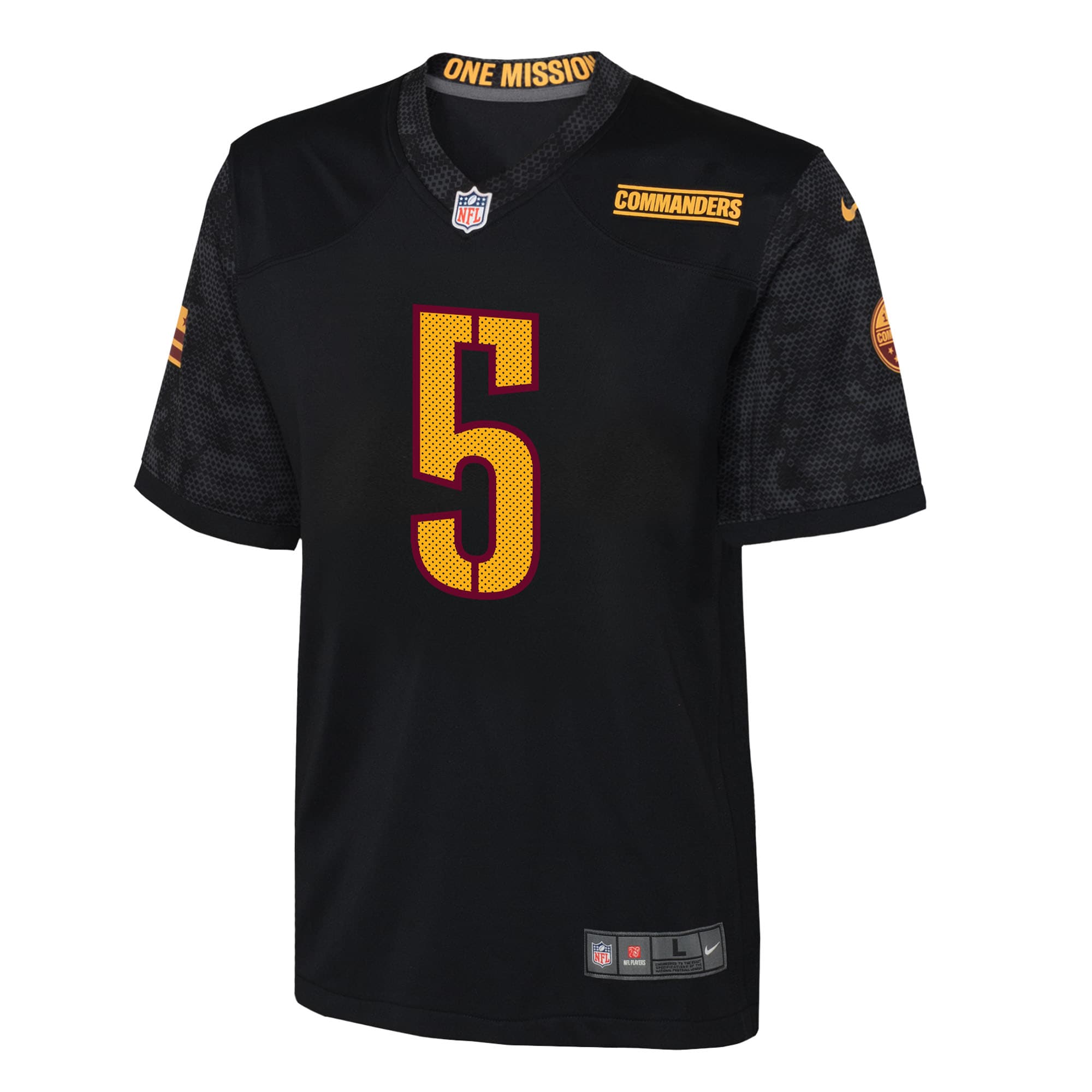 Jayden Daniels Washington Commanders Nike Youth Alternate Game Jersey – Black Clowdercats