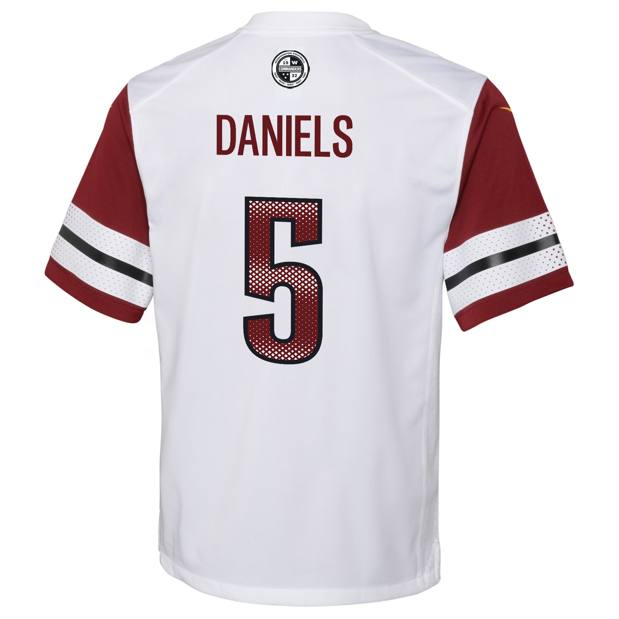 Jayden Daniels Washington Commanders Nike Youth Game Jersey – White Clowdercats