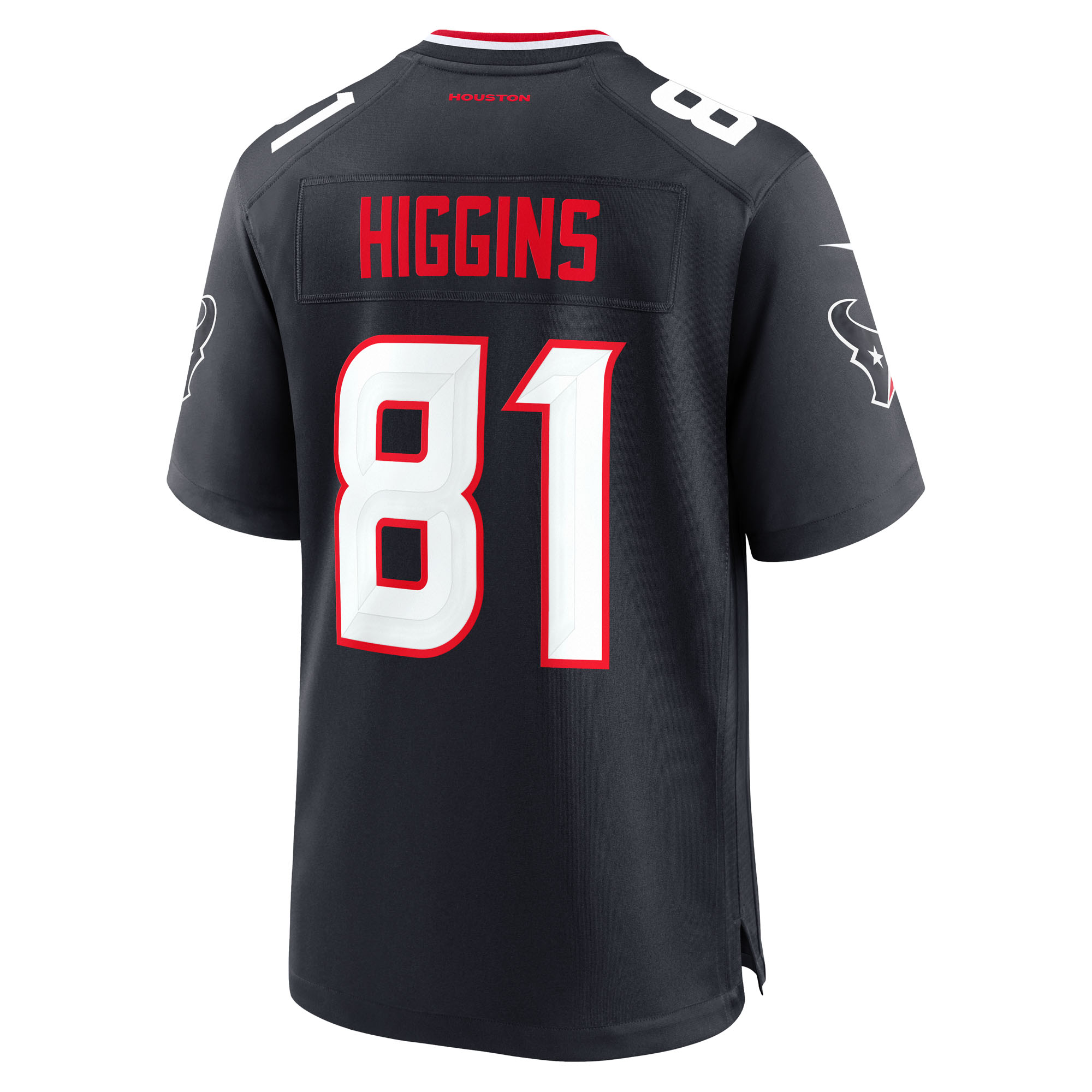 Jayden Higgins Houston Texans Nike Game Jersey – Navy Clowdercats