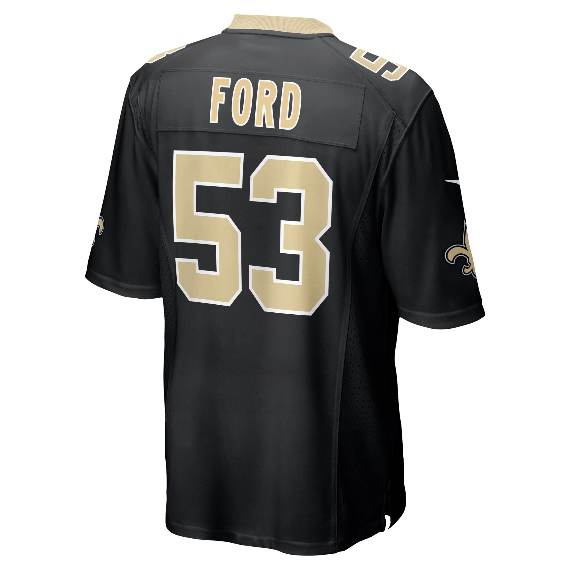 Jaylan Ford New Orleans Saints Nike Game Jersey – Black Clowdercats