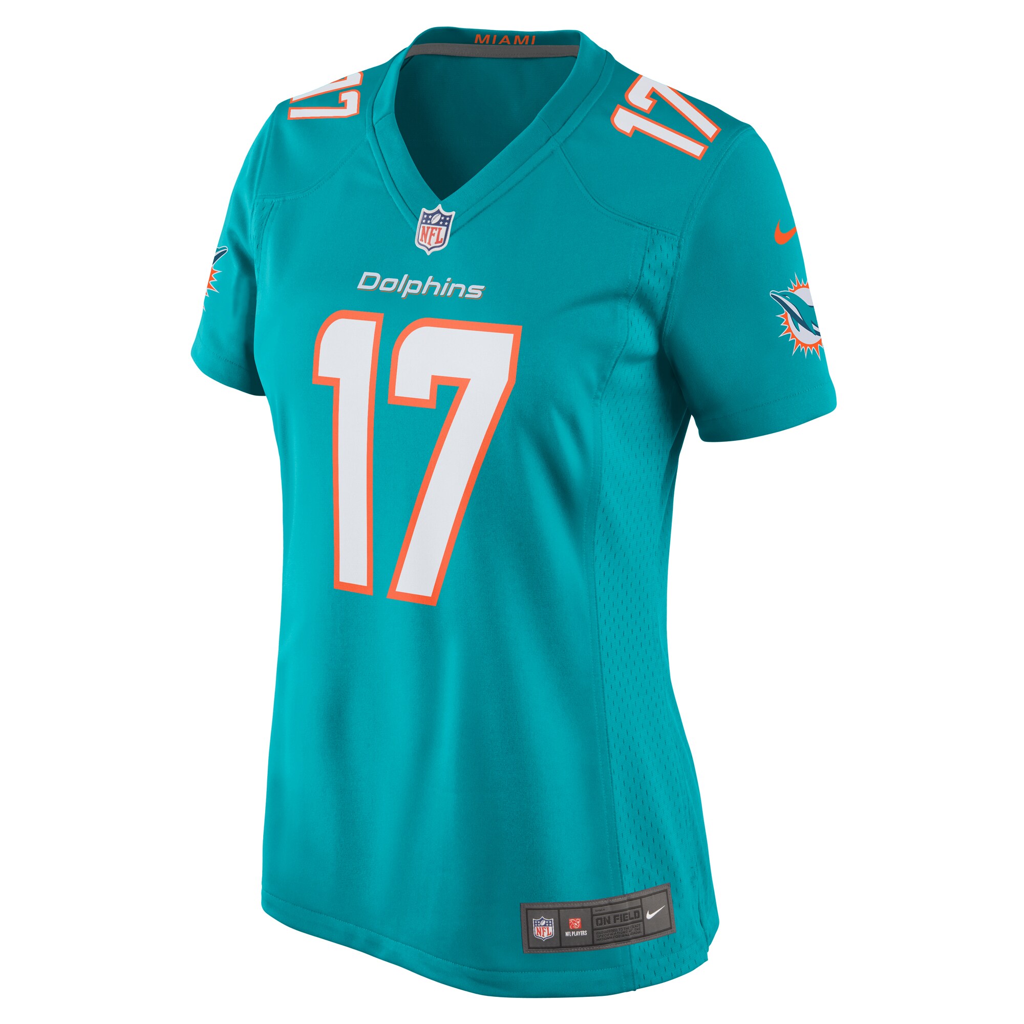 Jaylen Waddle Miami Dolphins Nike Women’s Game Player Jersey – Aqua Clowdercats