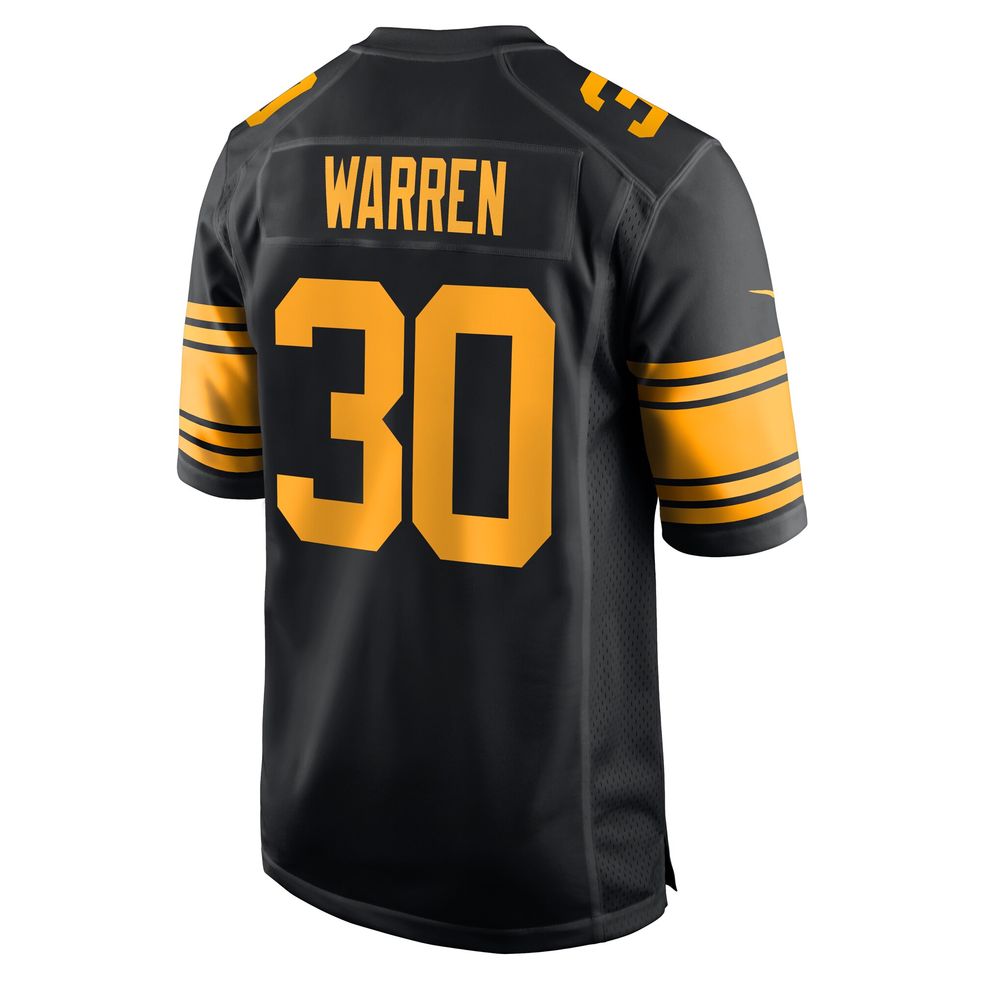 Jaylen Warren Pittsburgh Steelers Nike Alternate Game Jersey – Black Clowdercats