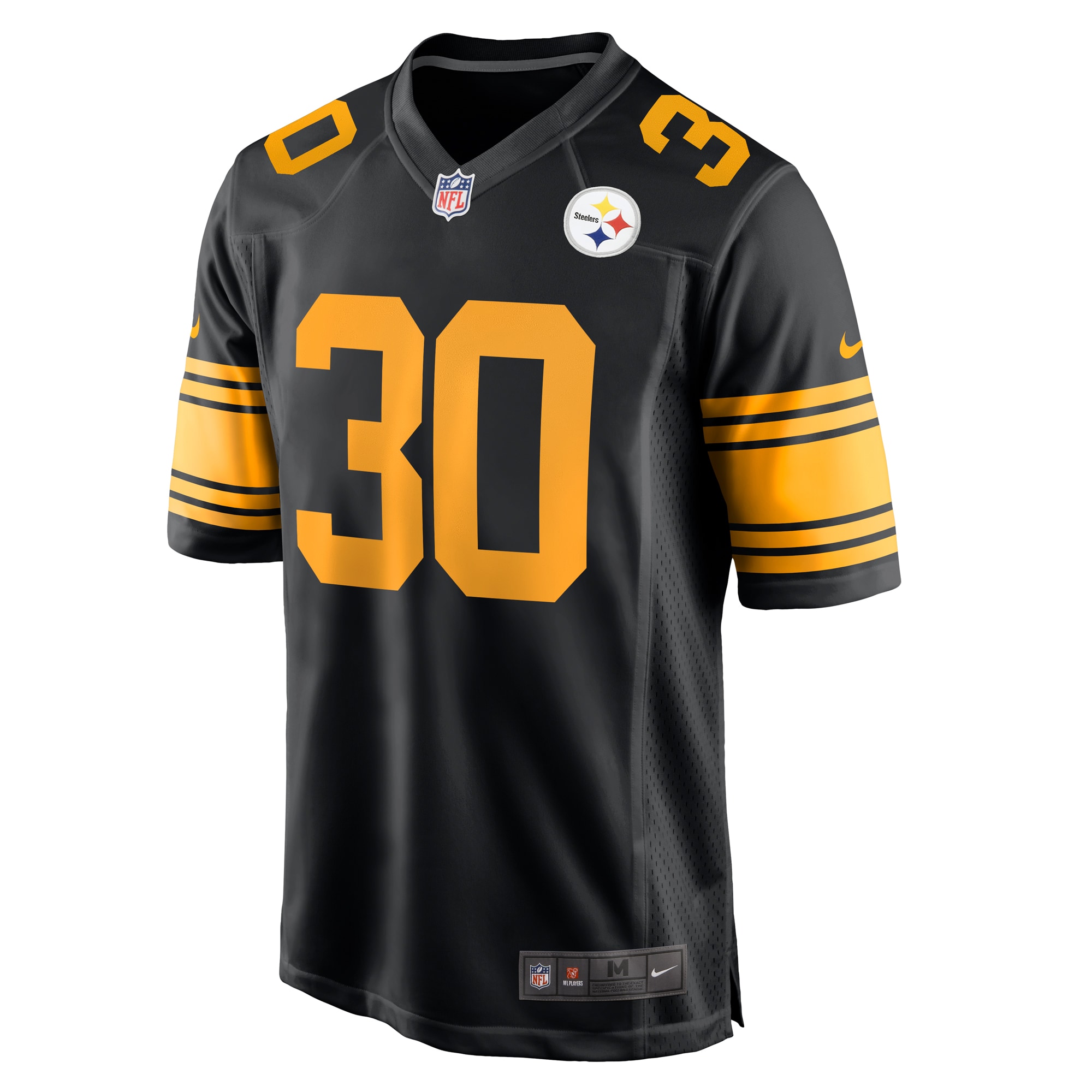 Jaylen Warren Pittsburgh Steelers Nike Alternate Game Jersey – Black Clowdercats