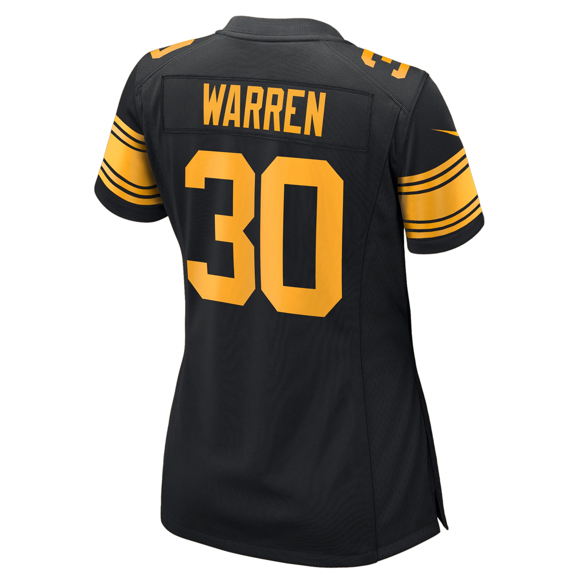 Jaylen Warren Pittsburgh Steelers Nike Women’s Alternate Game Jersey – Black Clowdercats