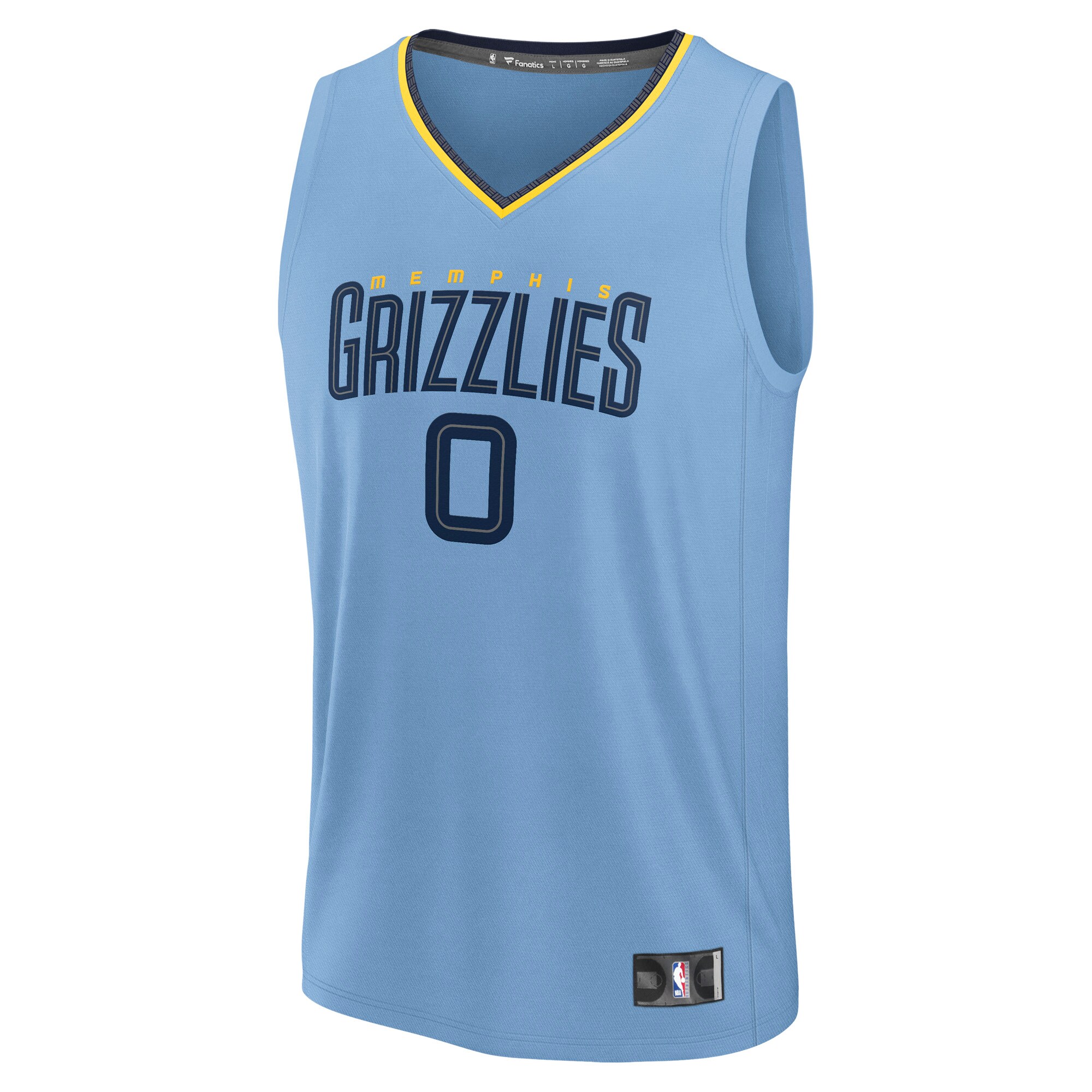 Jaylen Wells Memphis Grizzlies Fanatics Fast Break Replica Player Jersey – Statement Edition – Light Blue Clowdercats