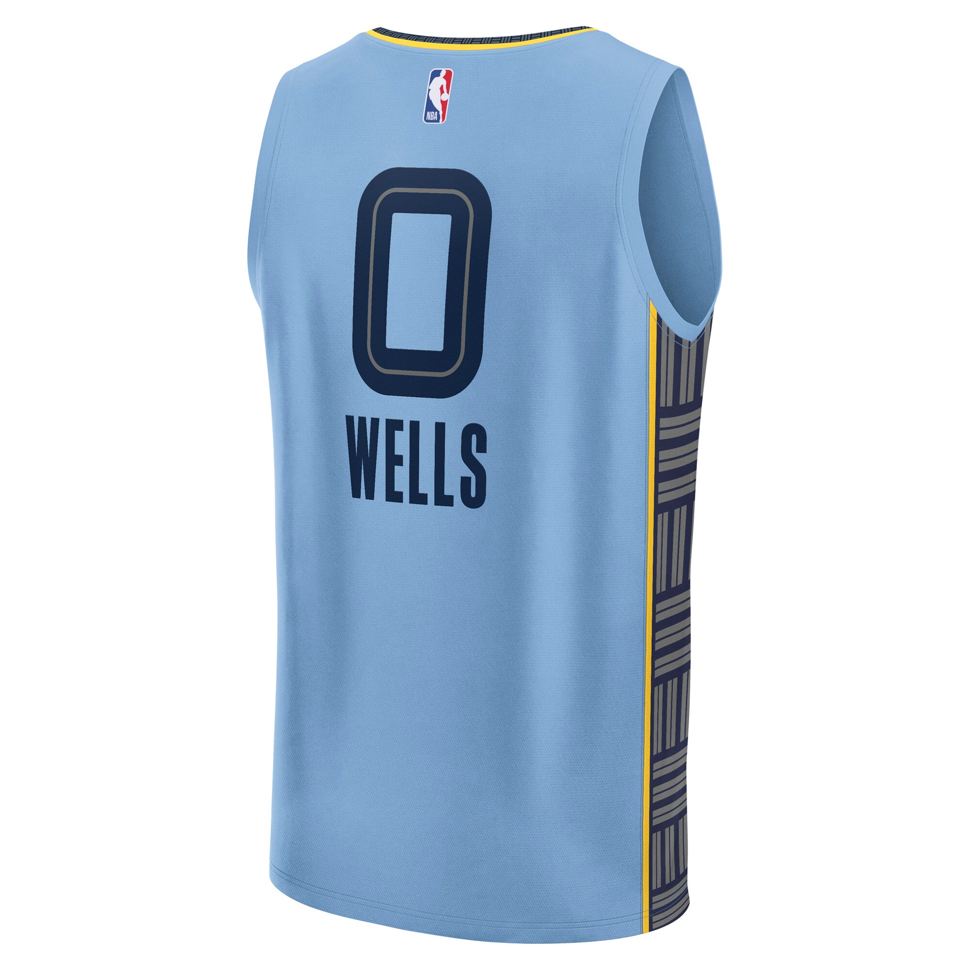 Jaylen Wells Memphis Grizzlies Fanatics Fast Break Replica Player Jersey – Statement Edition – Light Blue Clowdercats