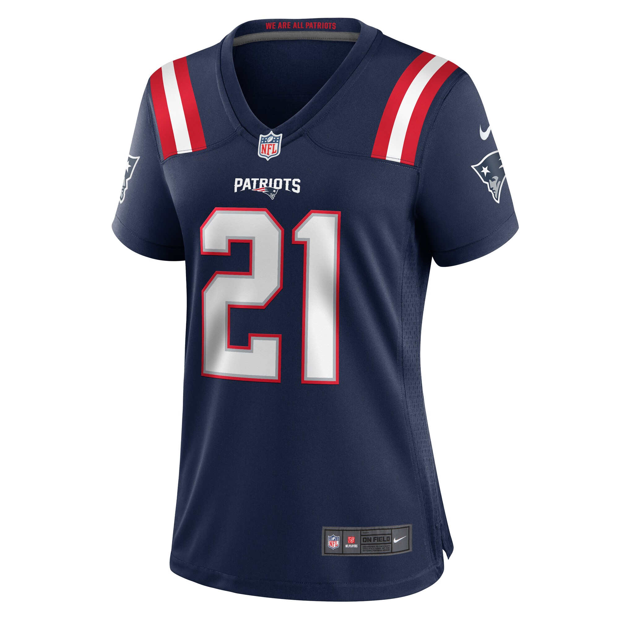 Jaylinn Hawkins New England Patriots Nike Women’s Game Jersey – Navy Clowdercats
