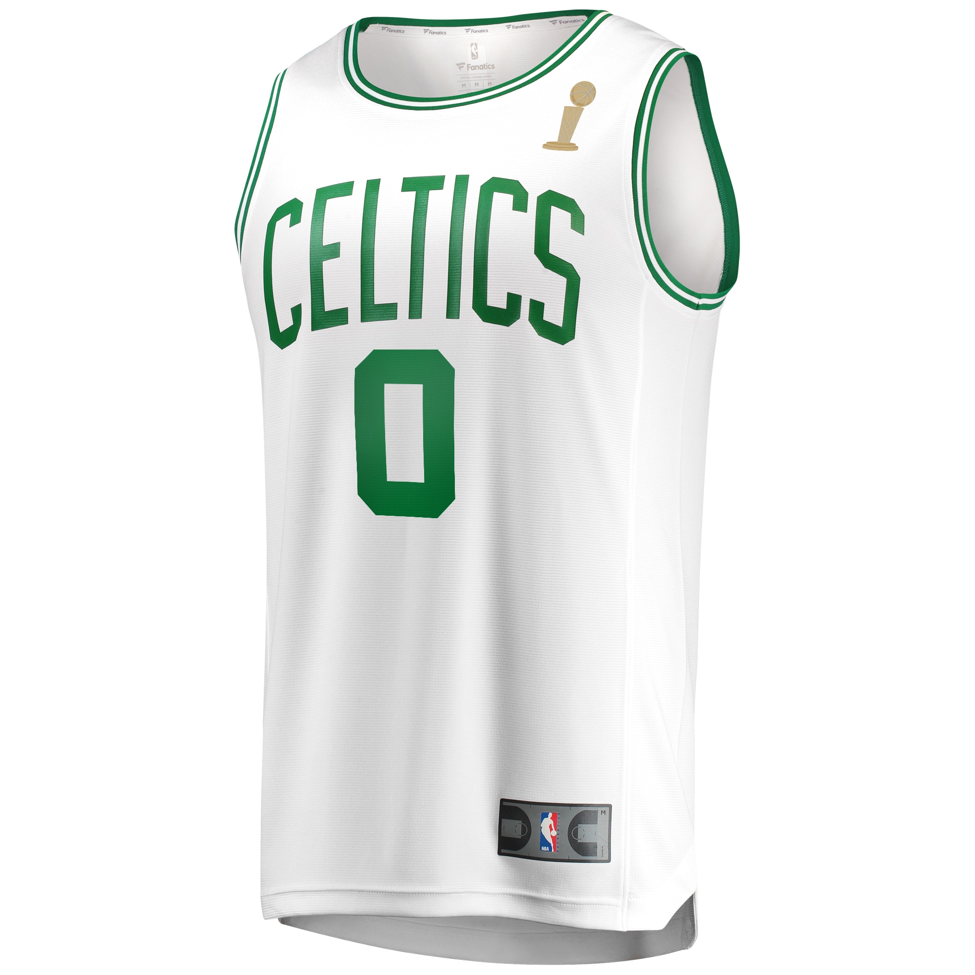 Jayson Tatum Boston Celtics Fanatics 2024 NBA Finals Champions Fast Break Replica Player Jersey – White – Association Edition Clowdercats