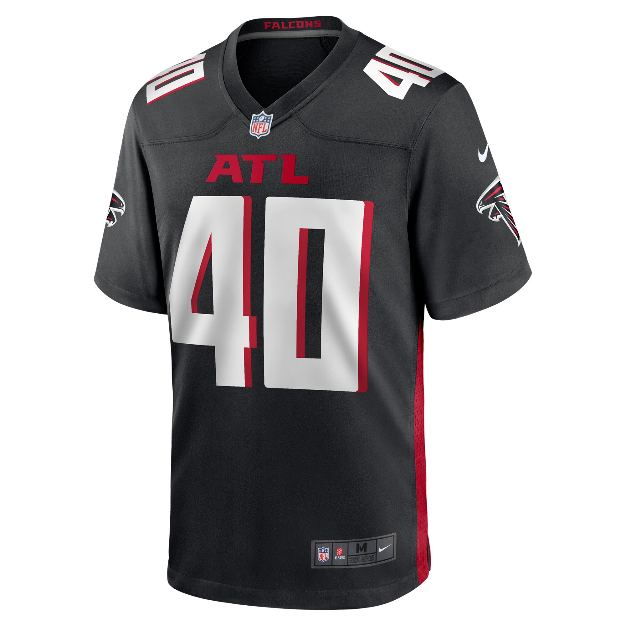 JD Bertrand Atlanta Falcons Nike Team Game Jersey – Black Clowdercats