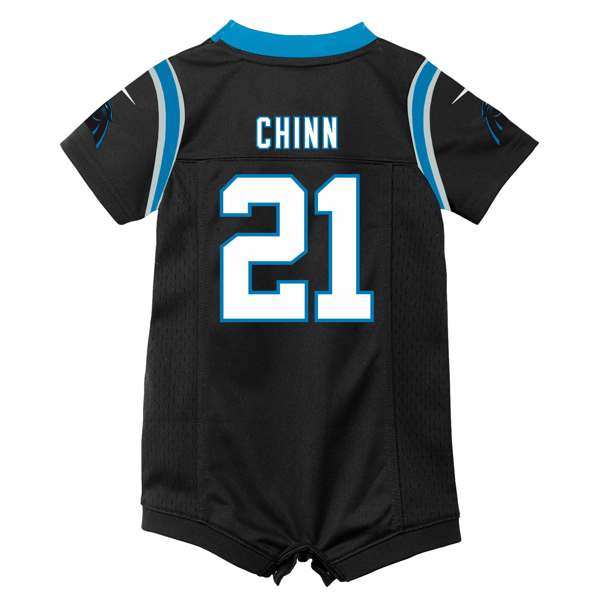 Jeremy Chinn Carolina Panthers Nike Newborn Romper Game Jersey – Black Clowdercats