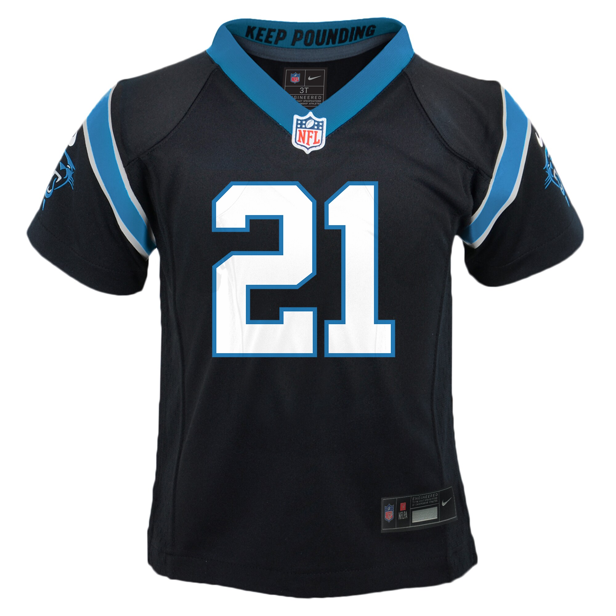 Jeremy Chinn Carolina Panthers Nike Toddler Game Jersey – Black Clowdercats