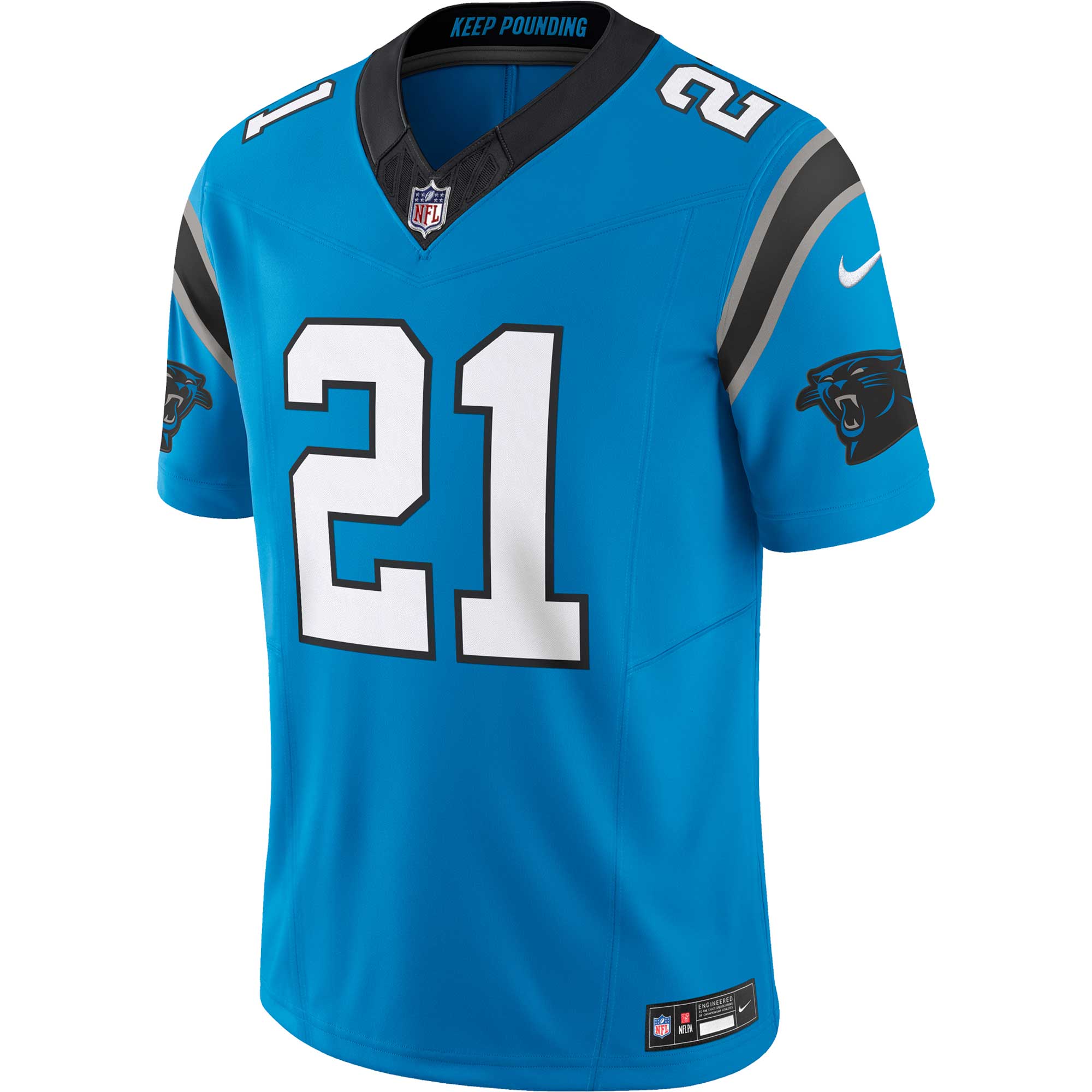 Jeremy Chinn Carolina Panthers Nike Vapor F.U.S.E. Limited Jersey – Blue Clowdercats