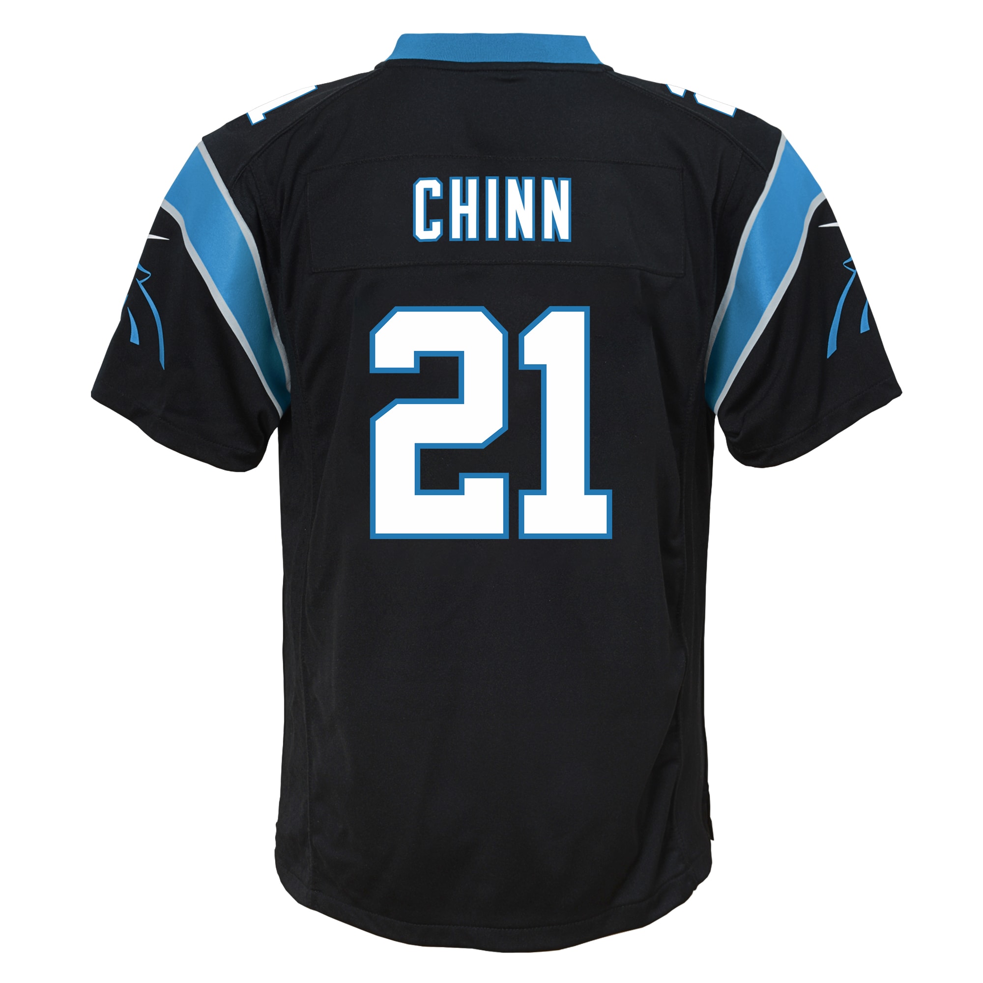 Jeremy Chinn Carolina Panthers Nike Youth Game Jersey – Black Clowdercats