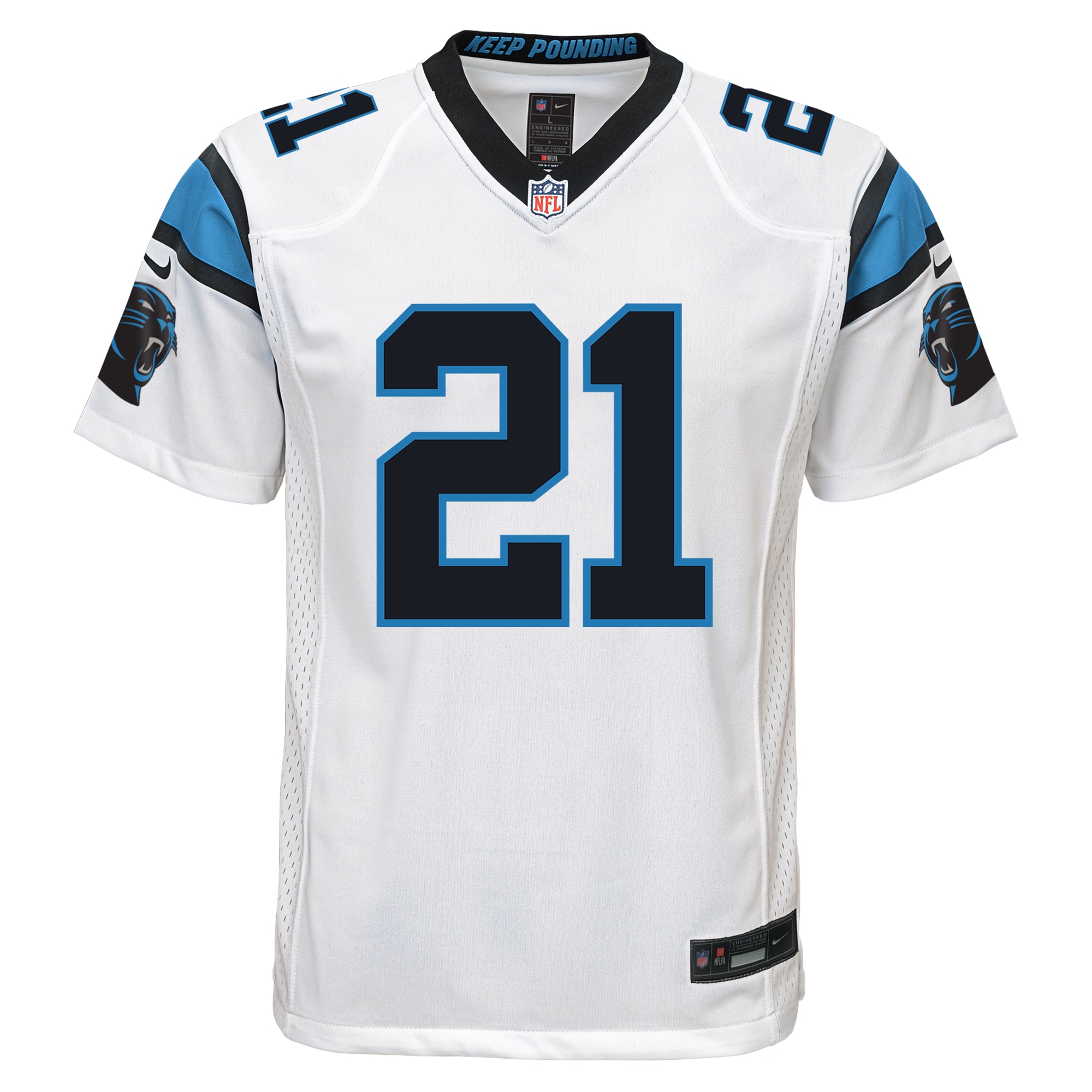Jeremy Chinn Carolina Panthers Nike Youth Game Jersey – White Clowdercats