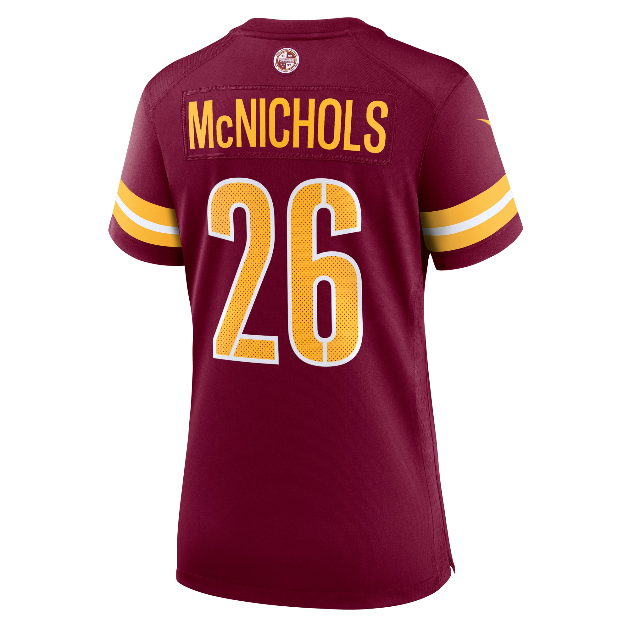 Jeremy McNichols Washington Commanders Nike Women’s Team Game Jersey – Burgundy Clowdercats