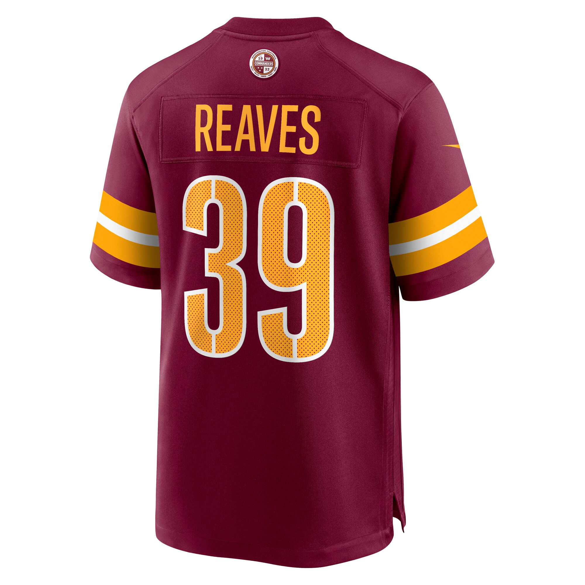 Jeremy Reaves Washington Commanders Nike Game Jersey – Burgundy Clowdercats