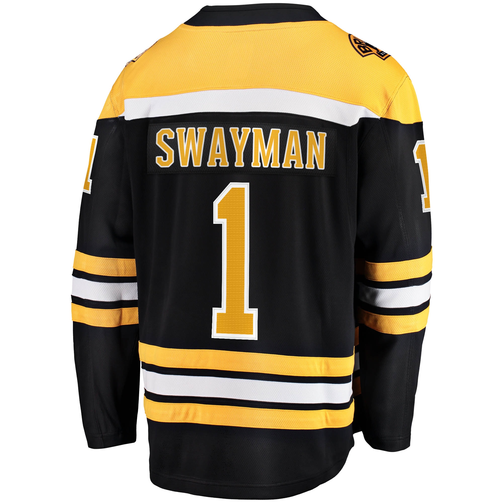 Jeremy Swayman Boston Bruins Fanatics Home Breakaway Replica Jersey – Black Clowdercats