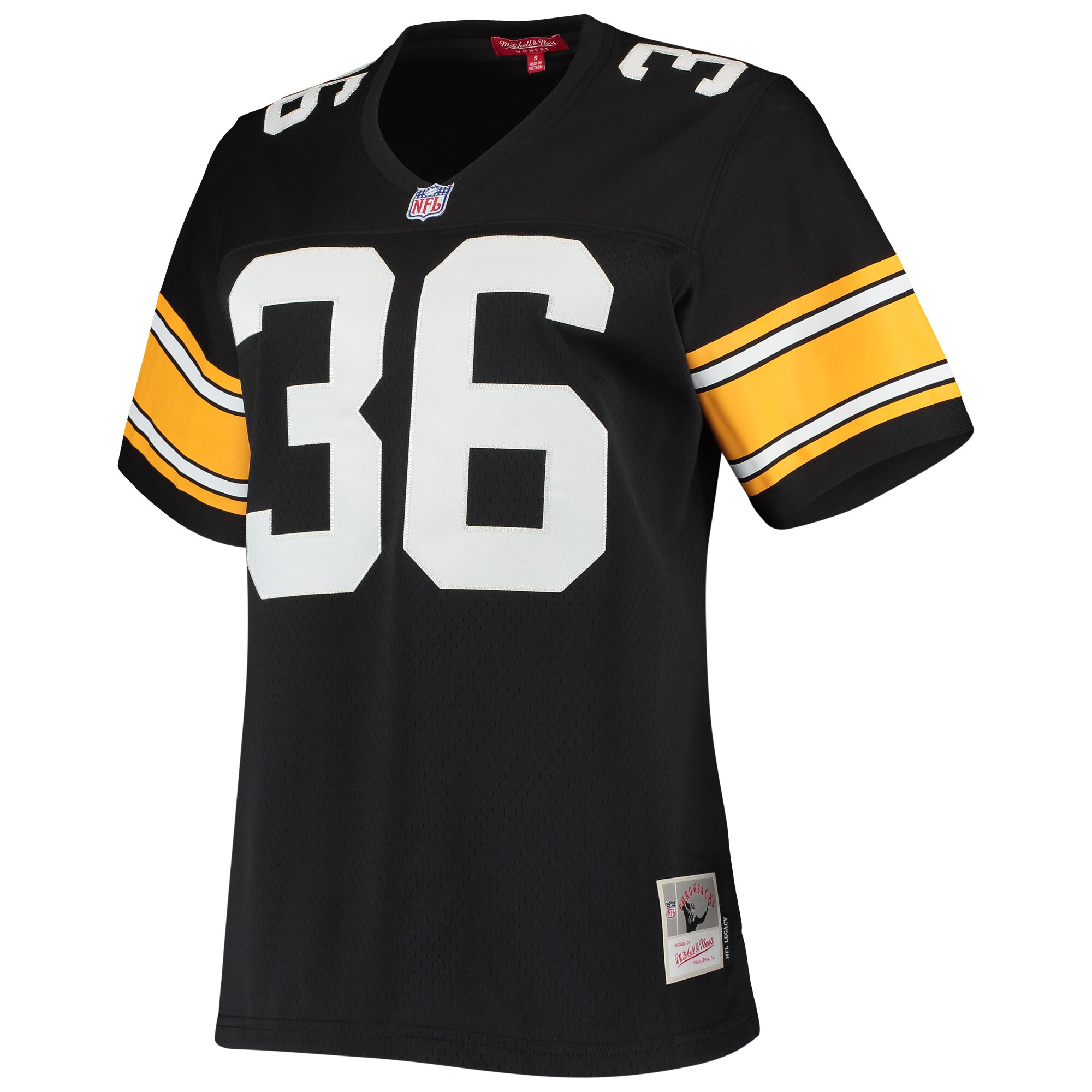 Jerome Bettis Pittsburgh Steelers Mitchell & Ness Women’s 1996 Legacy Replica Jersey – Black Clowdercats