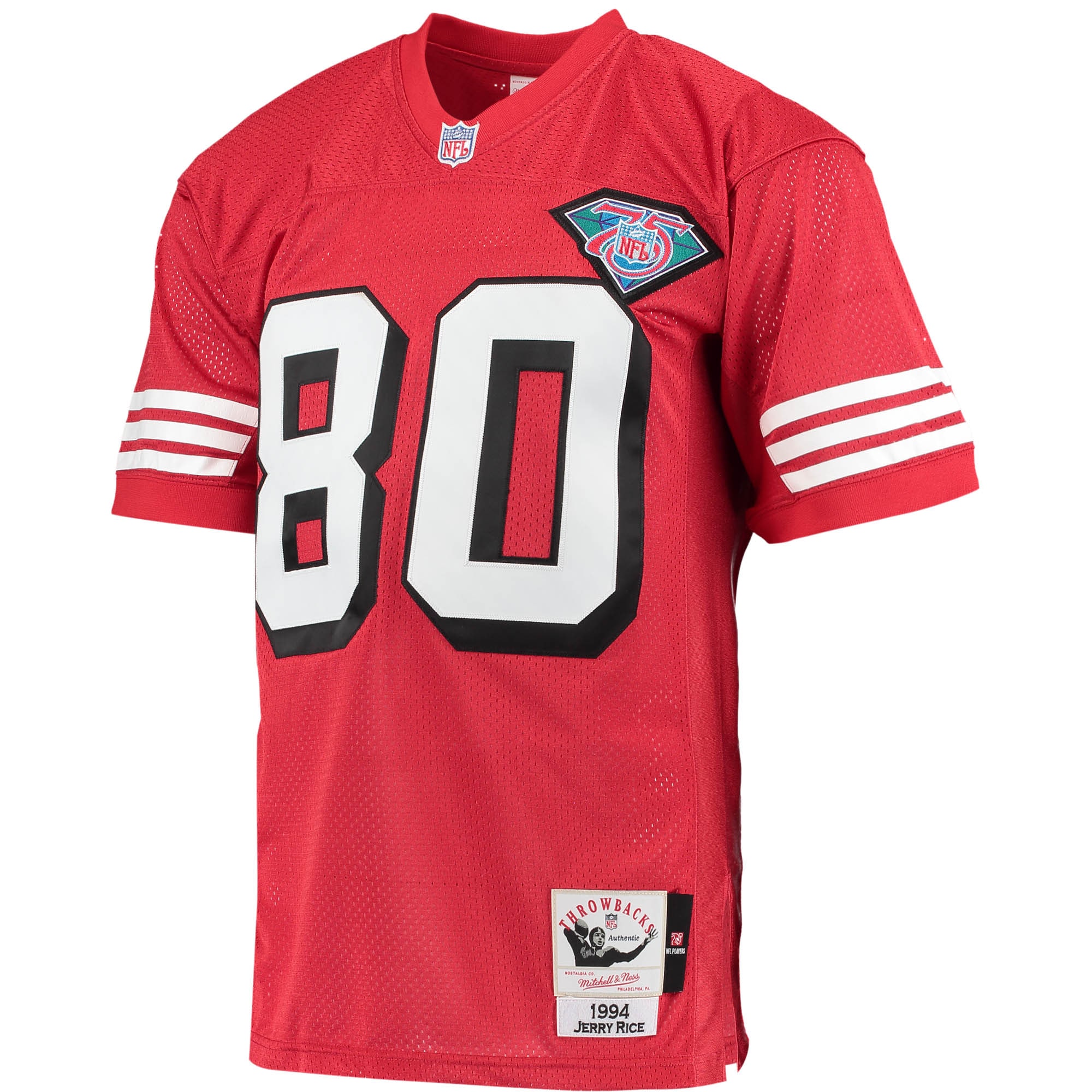 Jerry Rice San Francisco 49ers 1994 Mitchell & Ness Authentic Throwback Retired Player Jersey – Scarlet Clowdercats