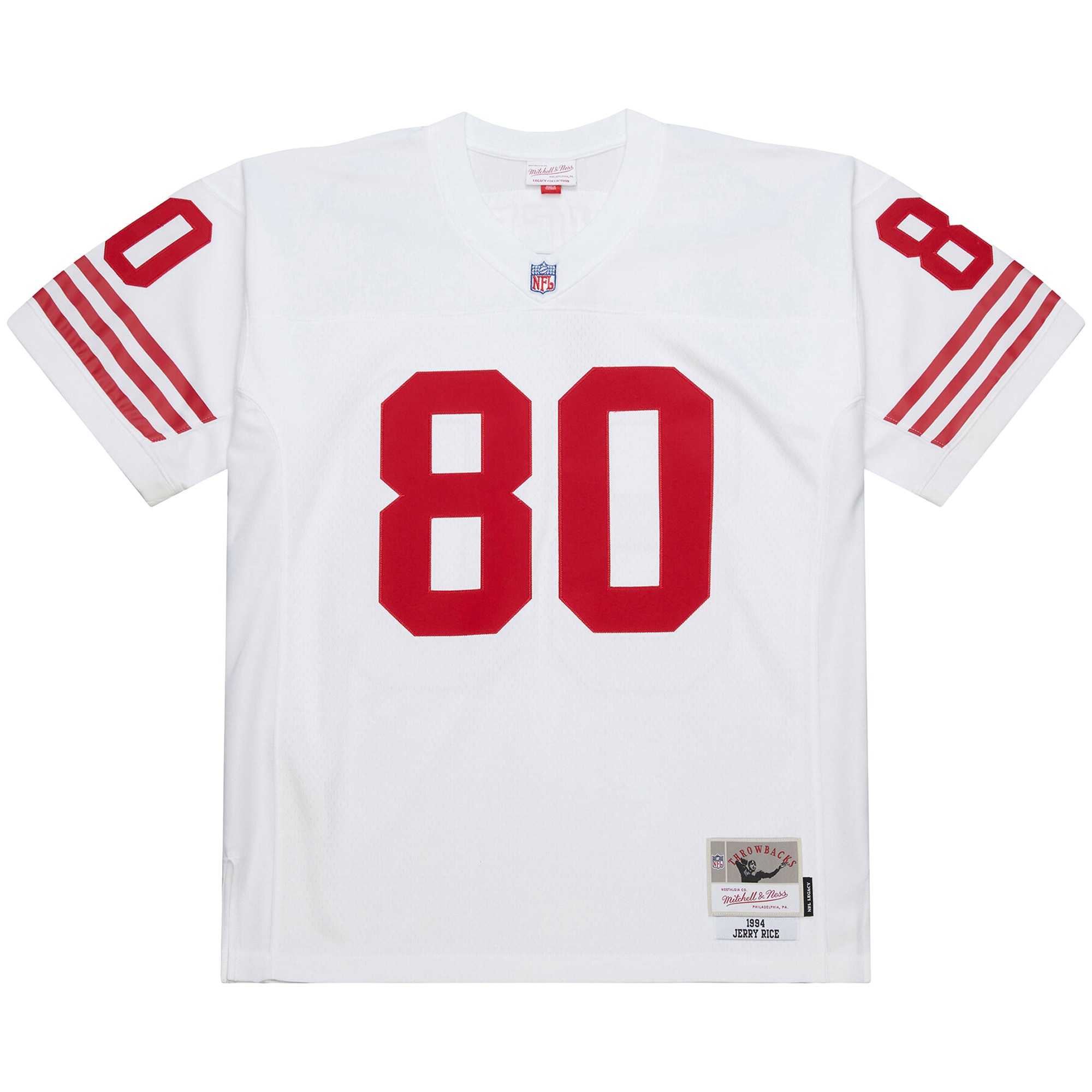 Jerry Rice San Francisco 49ers Mitchell & Ness 1994 Legacy Replica Jersey – White Clowdercats