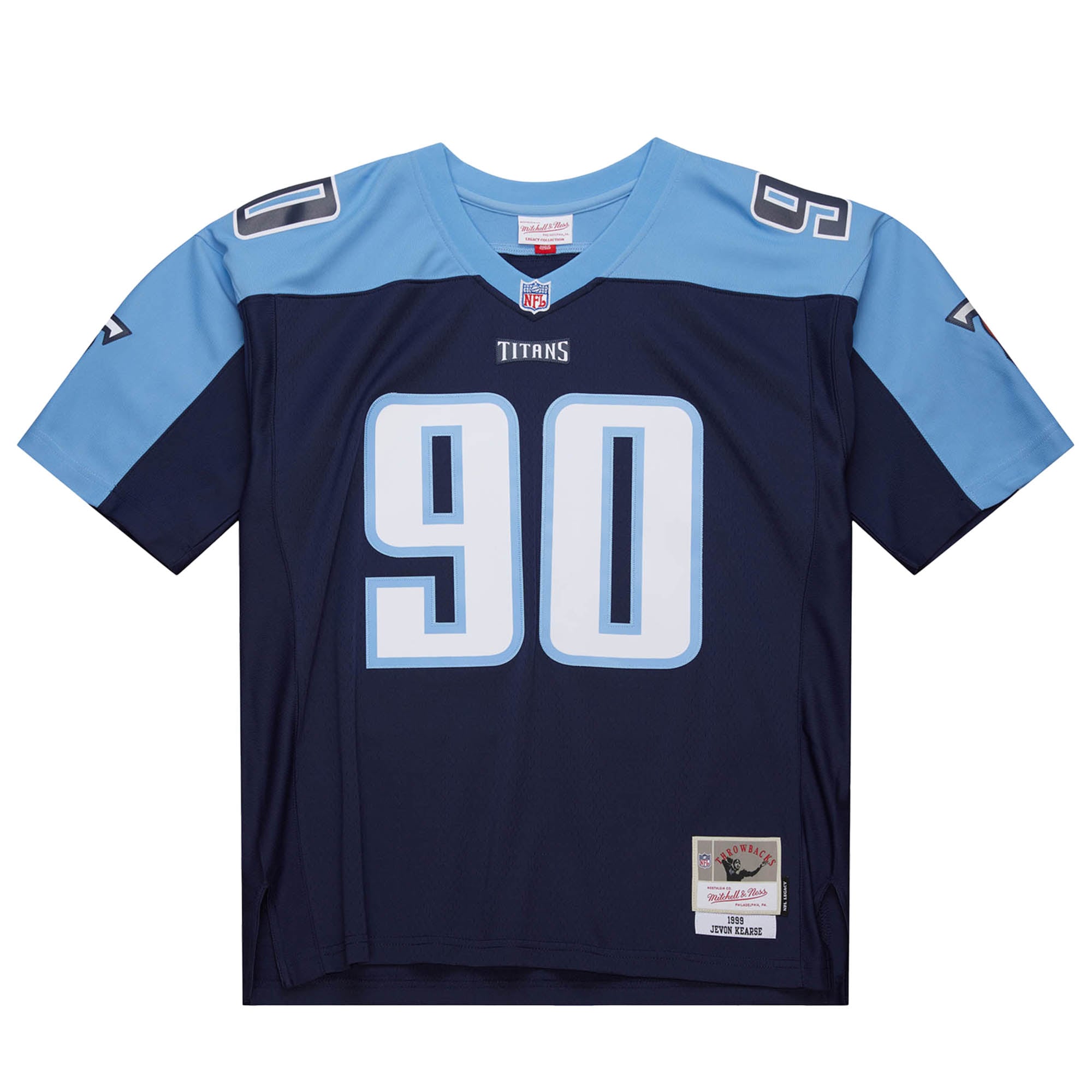 Jevon Kearse Tennessee Titans Mitchell & Ness 1999 Legacy Replica Jersey – Navy Clowdercats