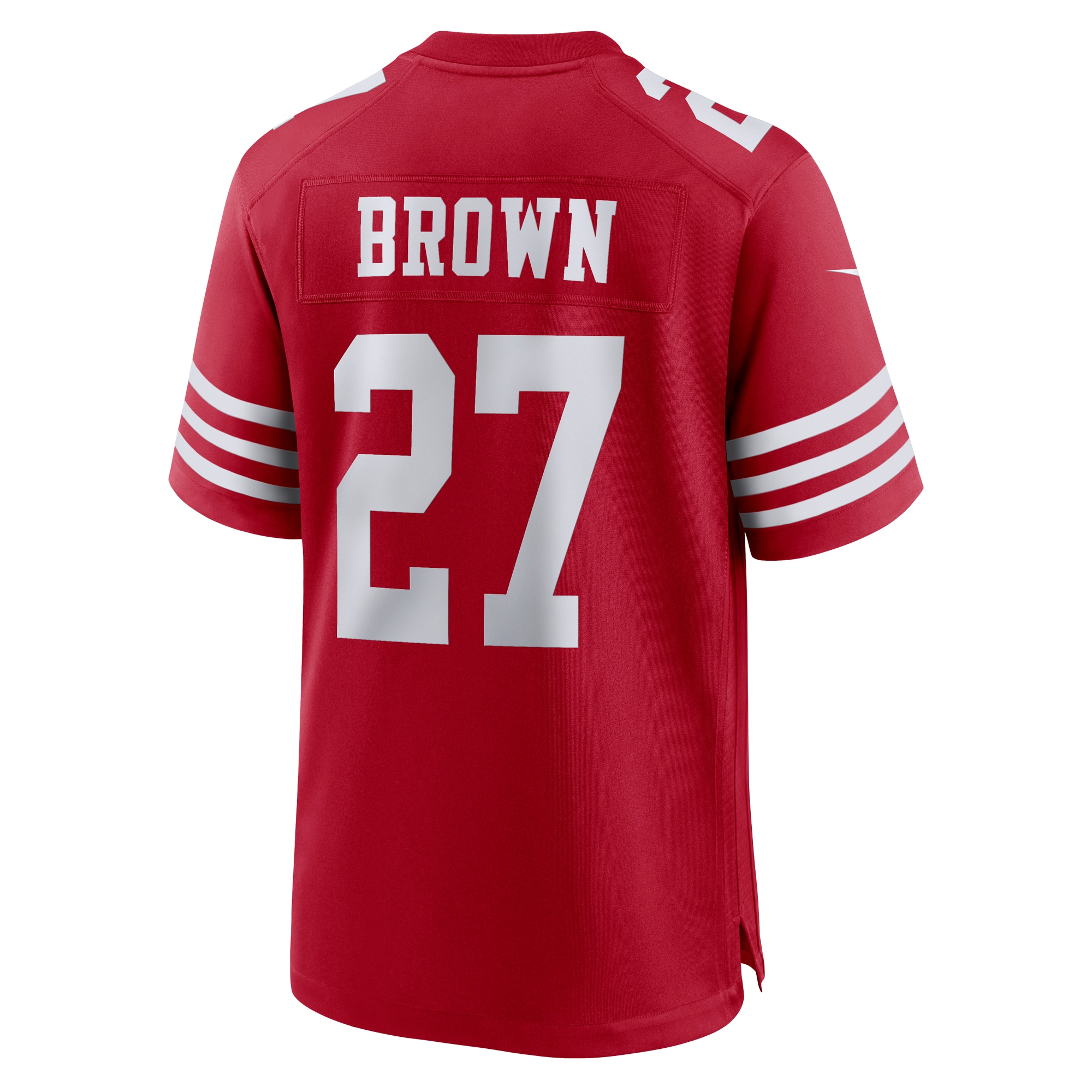 Ji’Ayir Brown San Francisco 49ers Nike Team Game Jersey – Scarlet Clowdercats