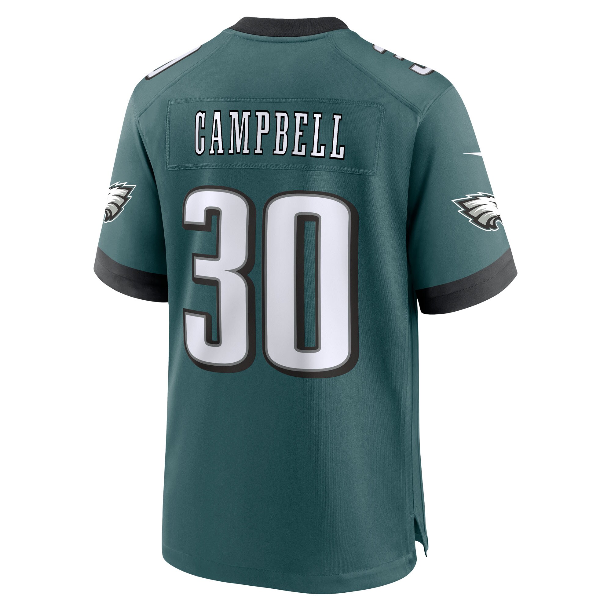Jihaad Campbell Philadelphia Eagles Nike 2025 NFL Draft First Round Pick Game Jersey – Green Clowdercats