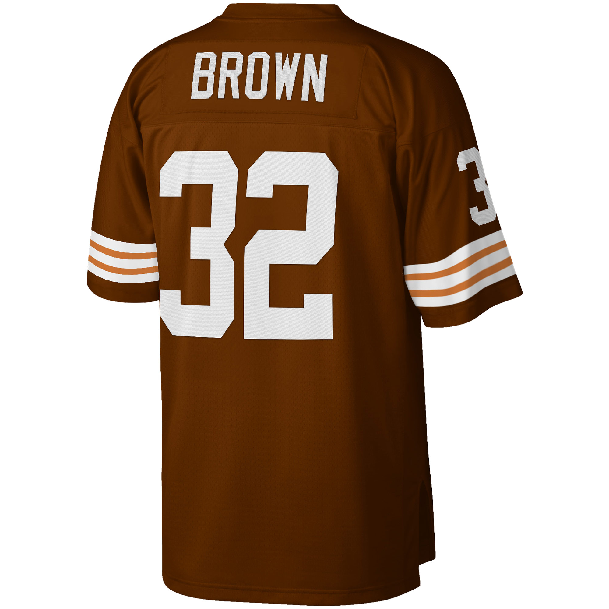 Jim Brown Cleveland Browns Mitchell & Ness Big & Tall 1963 Retired Player Replica Jersey – Brown Clowdercats