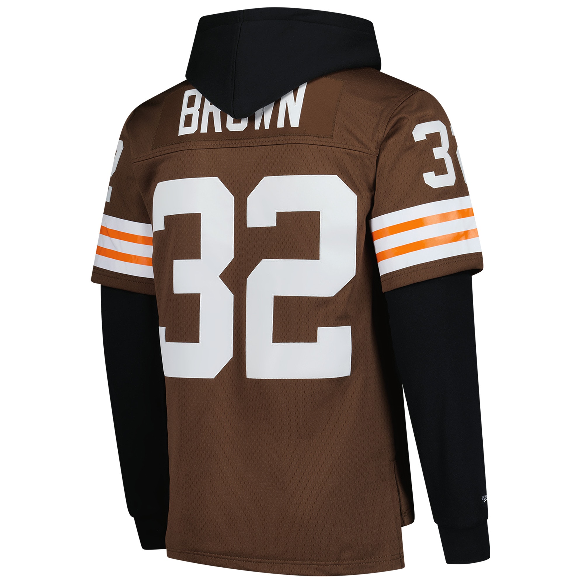 Jim Brown Cleveland Browns Mitchell & Ness Player Name & Number Hoodie Legacy Jersey – Brown Clowdercats