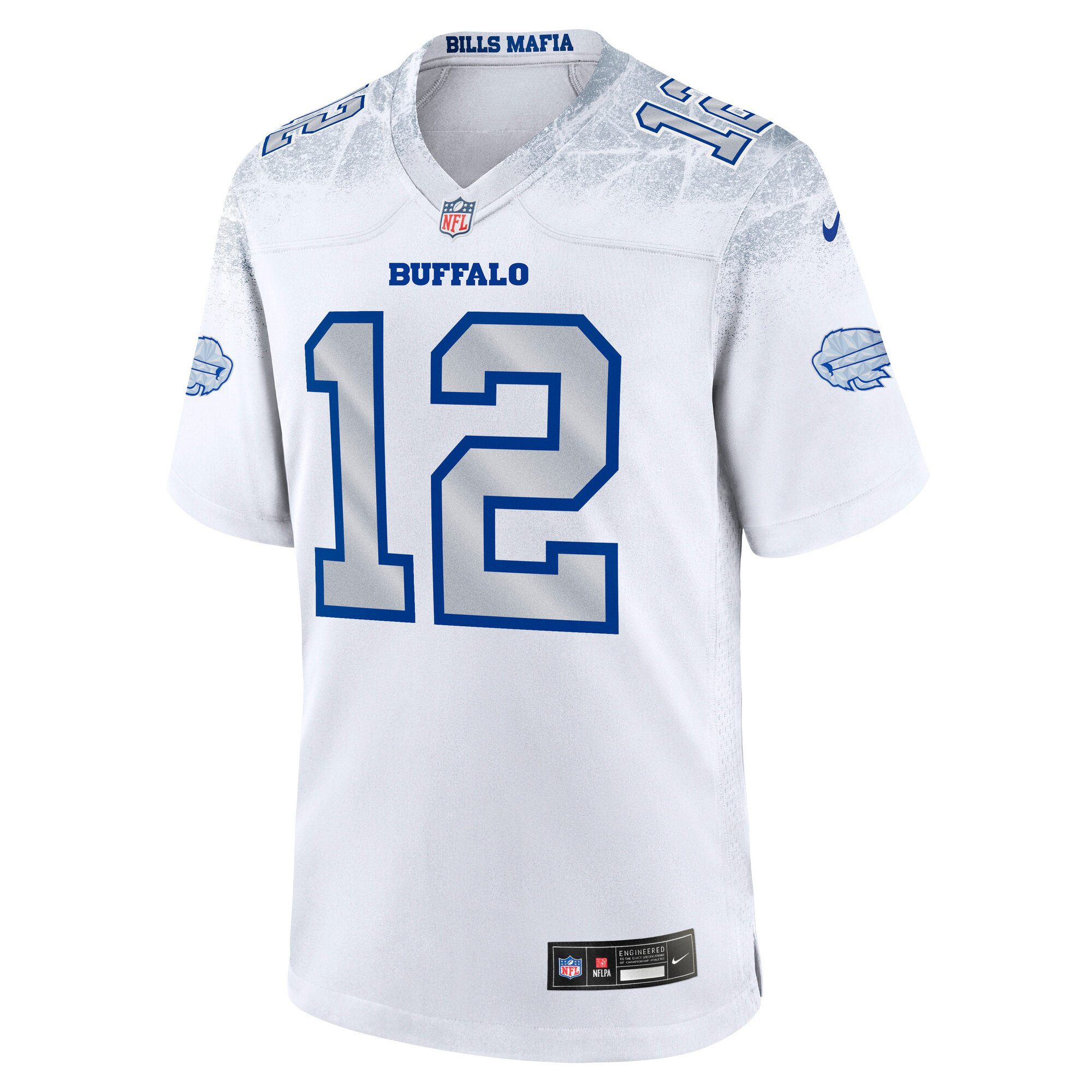 Jim Kelly Buffalo Bills Nike 2025 Rivalries Collection Retired Player Game Jersey – White Clowdercats