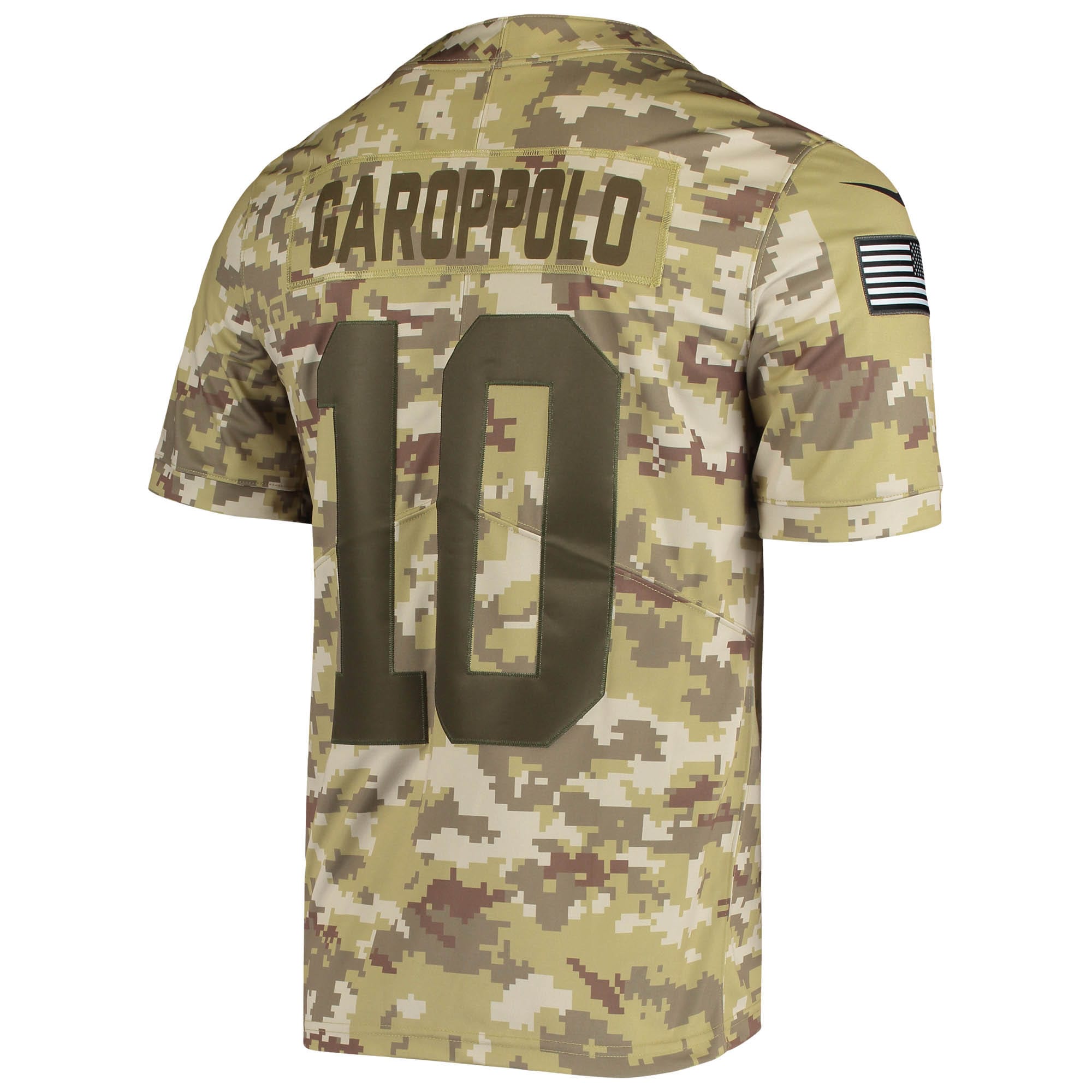 Jimmy Garoppolo San Francisco 49ers Nike Salute To Service Limited Player Jersey – Camo Clowdercats