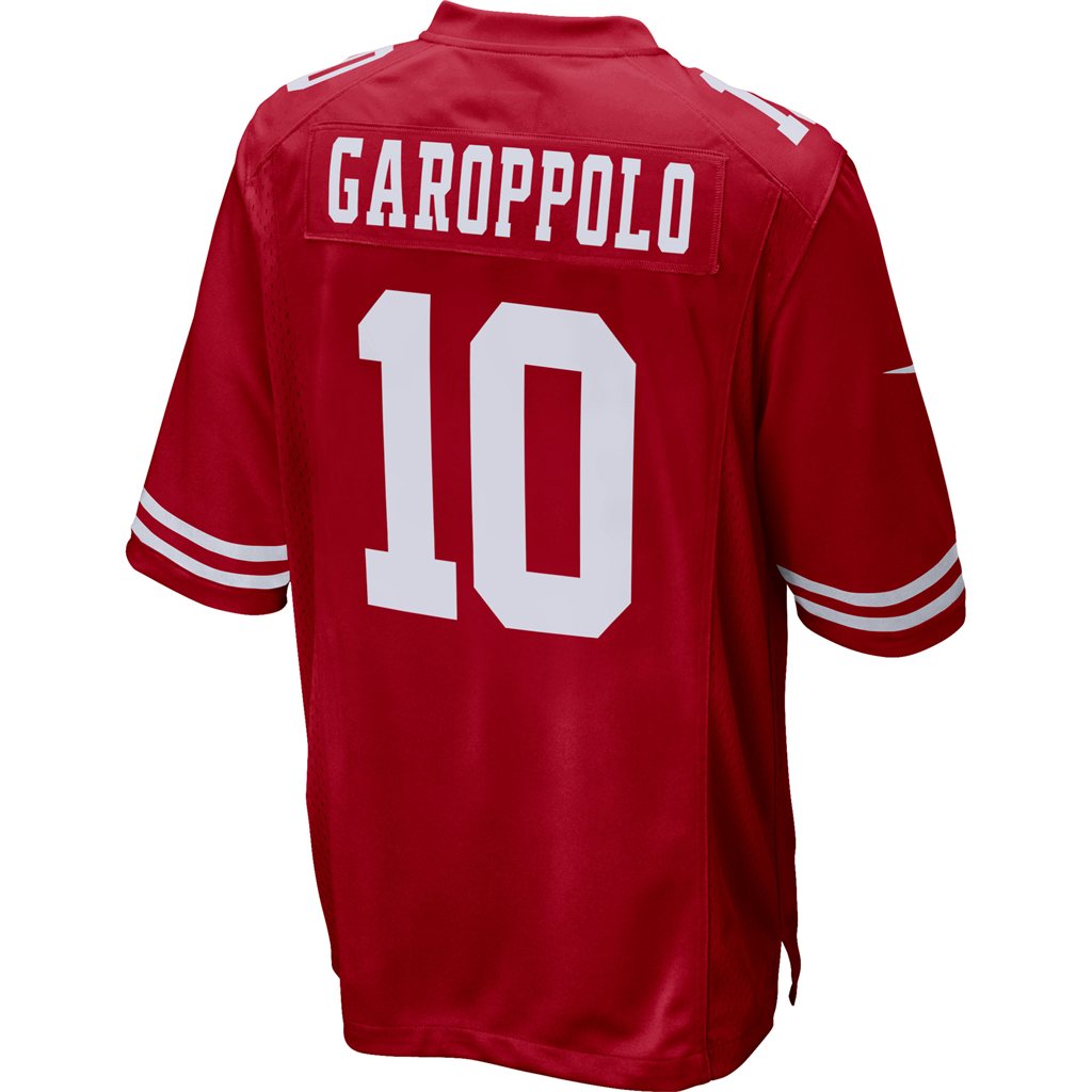 Jimmy Garoppolo San Francisco 49ers Nike Youth Game Jersey – Scarlet Clowdercats