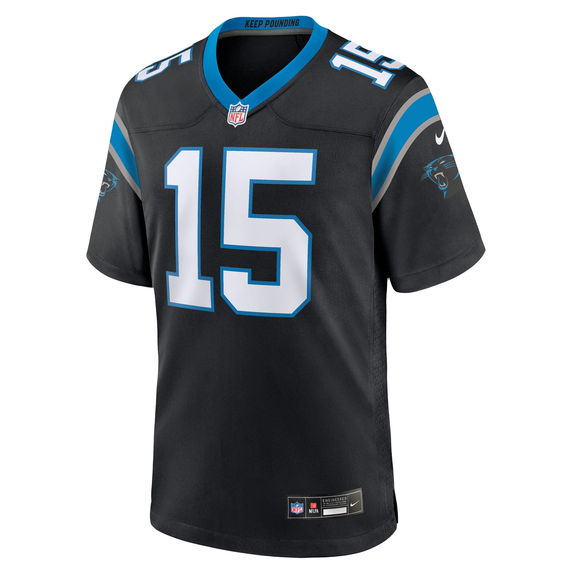 Jimmy Horn Jr Carolina Panthers Nike Team Game Jersey – Black Clowdercats