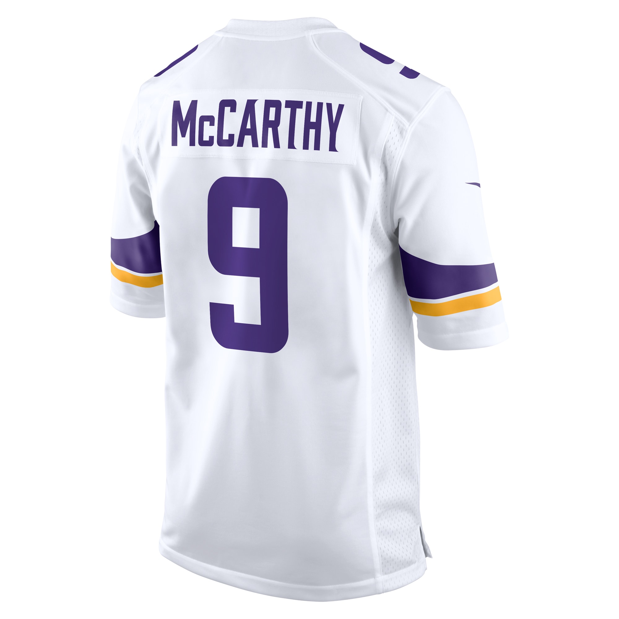 J.J. McCarthy Minnesota Vikings Nike Game Jersey – White Clowdercats
