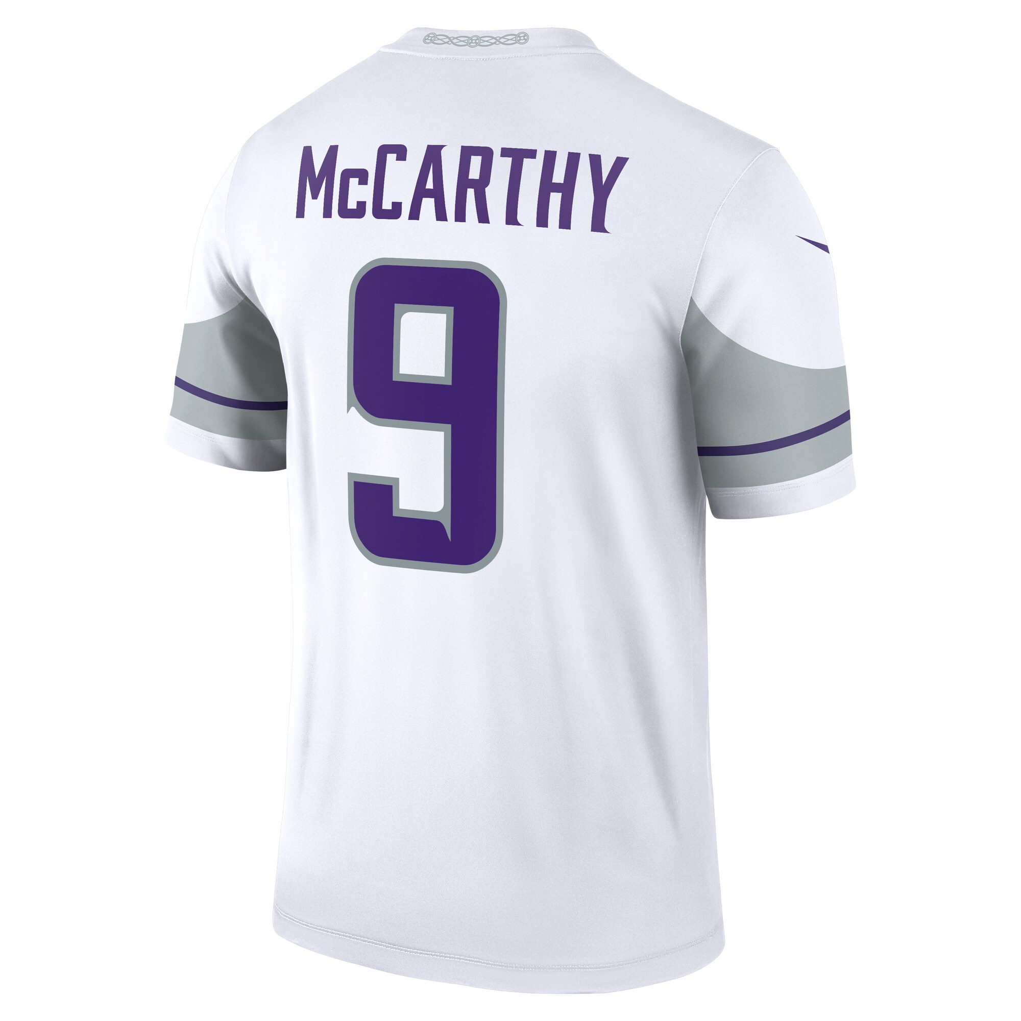 J.J. McCarthy Minnesota Vikings Nike Legend Player Performance Top – White Clowdercats