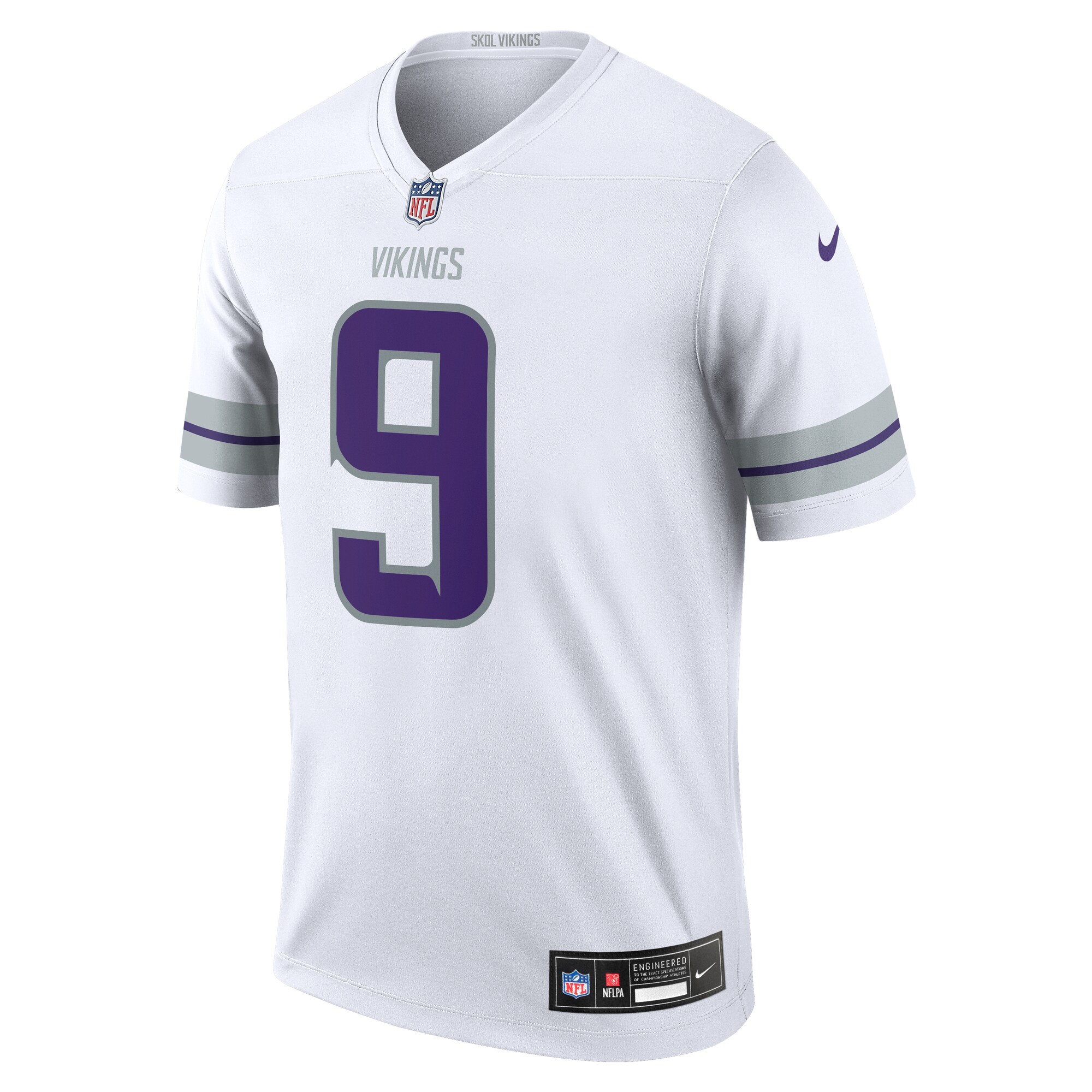 J.J. McCarthy Minnesota Vikings Nike Legend Player Performance Top – White Clowdercats