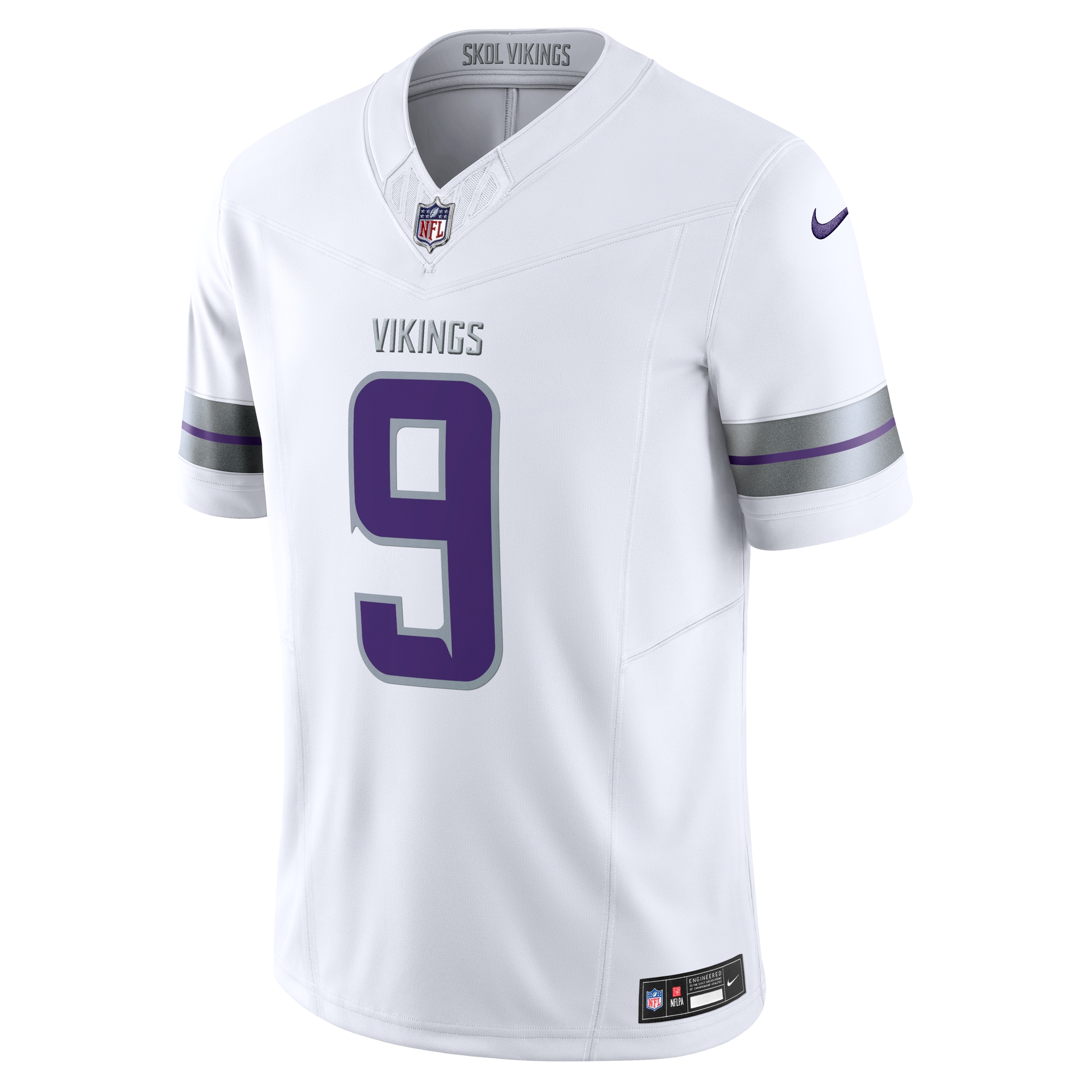 J.J. McCarthy Minnesota Vikings Nike Vapor F.U.S.E. Limited Jersey – White Clowdercats