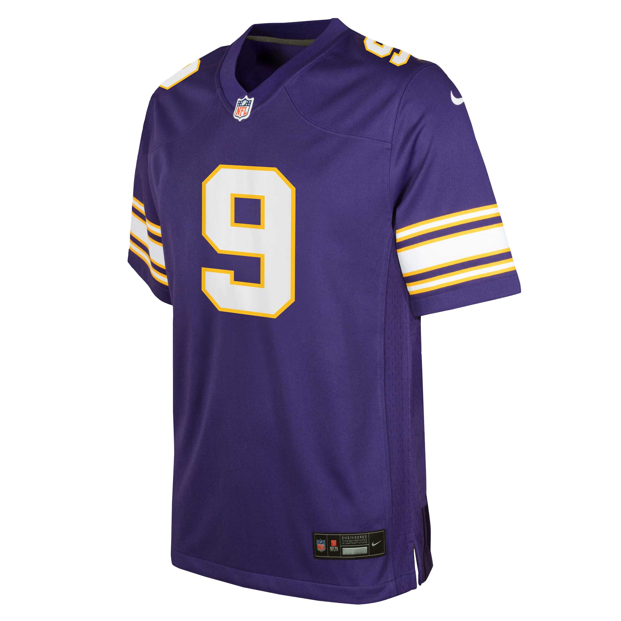 J.J. McCarthy Minnesota Vikings Nike Youth Game Jersey – Purple Clowdercats