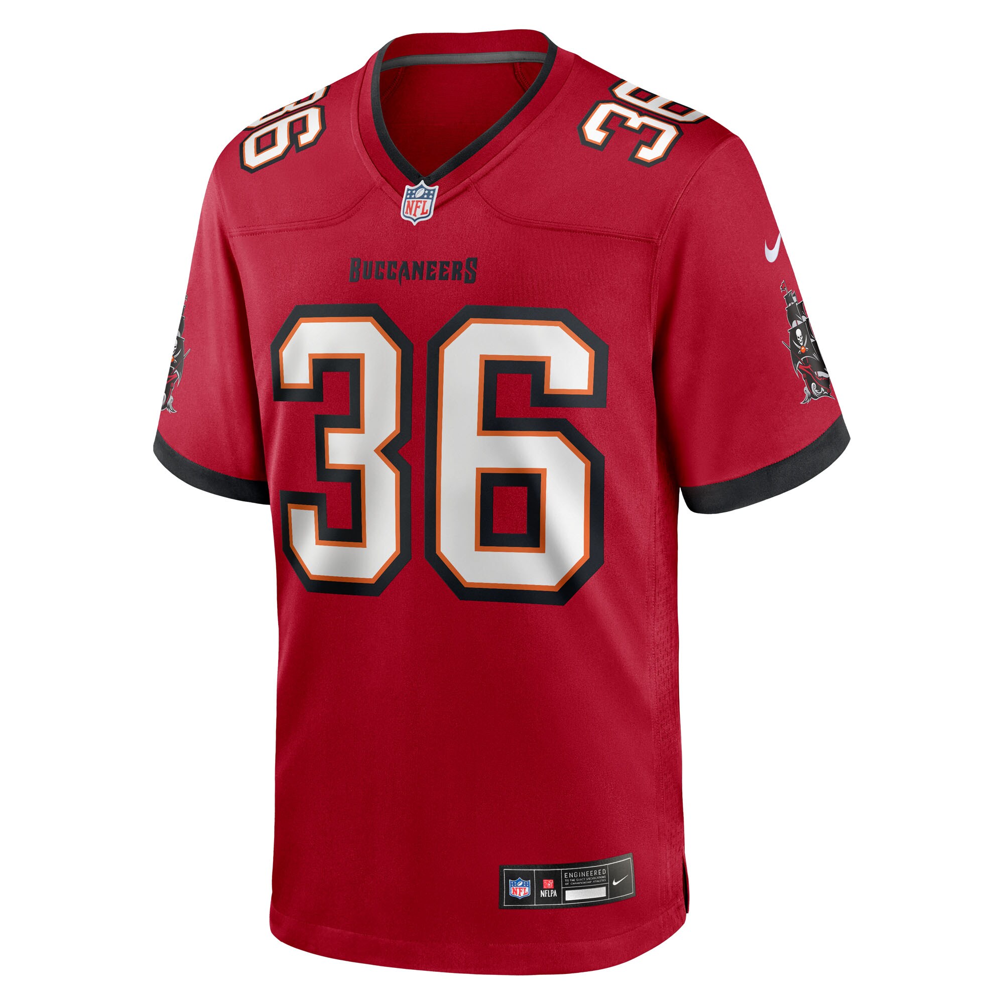 JJ Roberts Tampa Bay Buccaneers Nike Team Game Jersey – Red Clowdercats