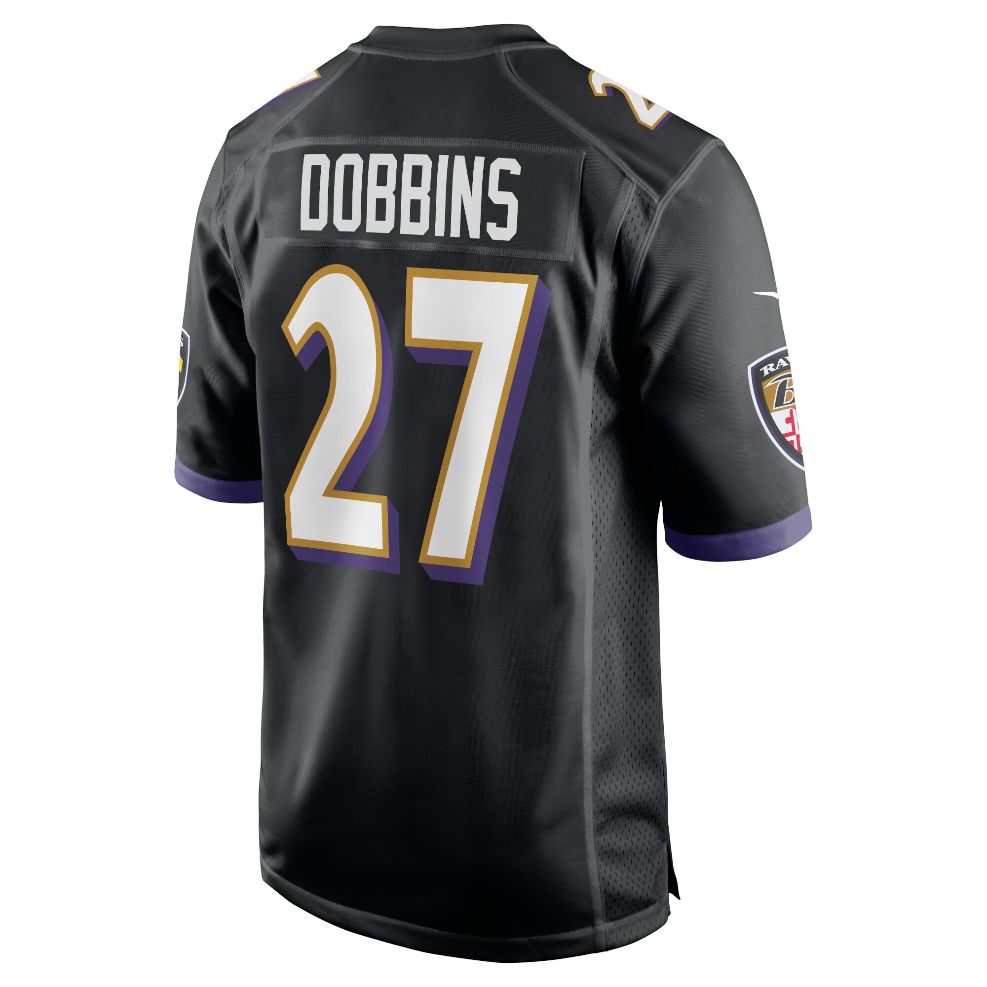 J.K. Dobbins Baltimore Ravens Nike Alternate Game Jersey – Black Clowdercats