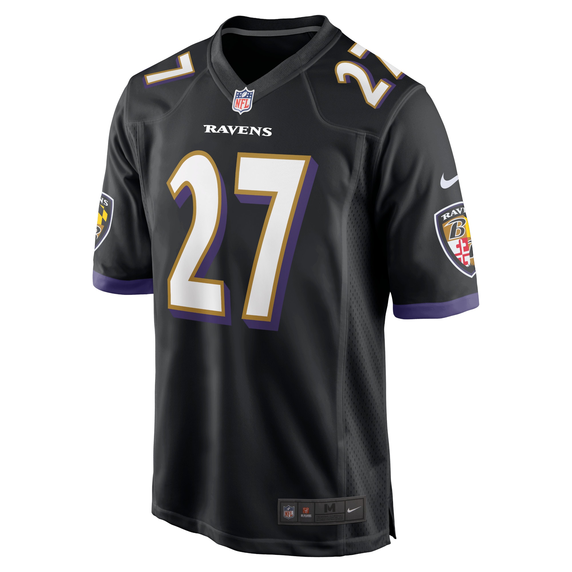 J.K. Dobbins Baltimore Ravens Nike Alternate Game Jersey – Black Clowdercats