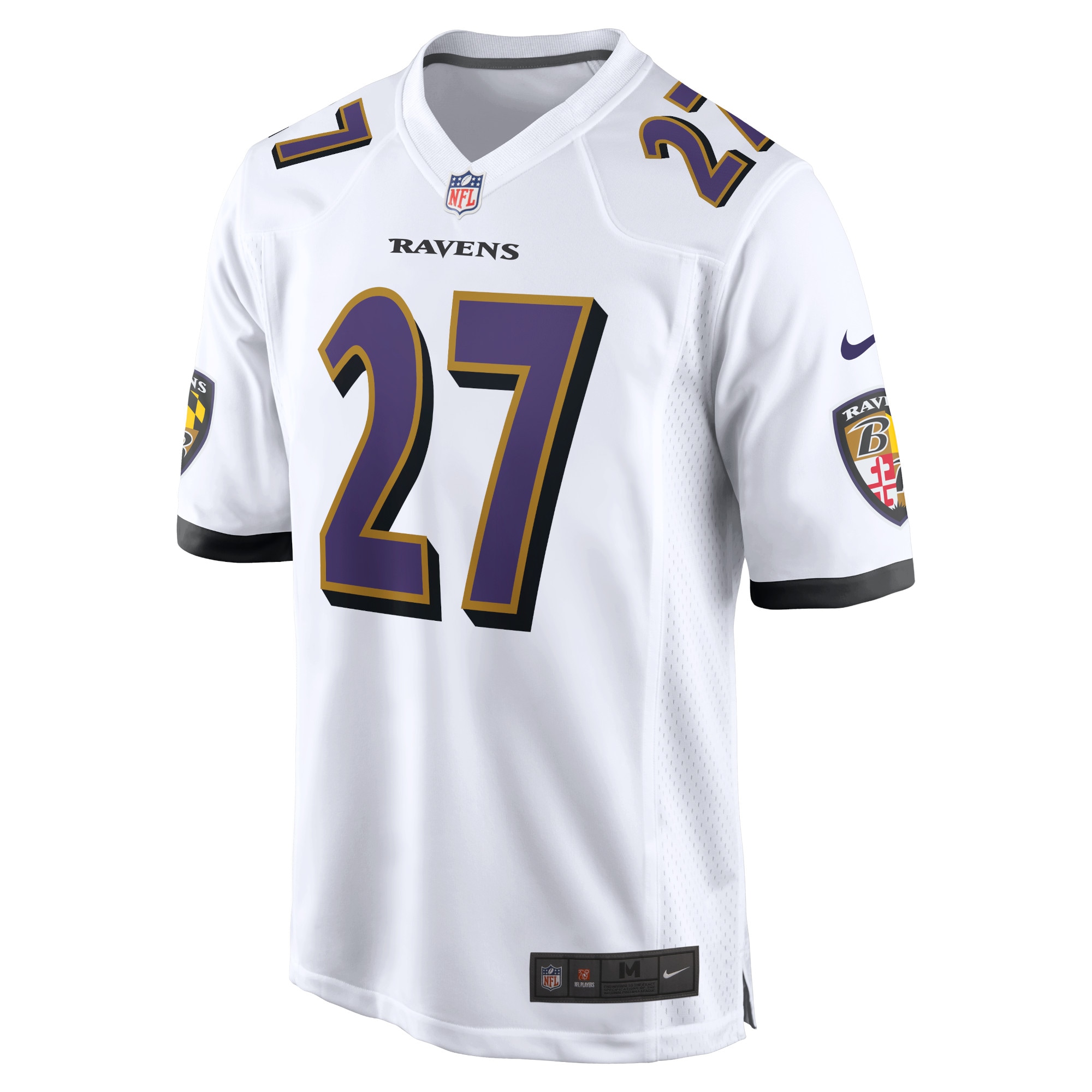 J.K. Dobbins Baltimore Ravens Nike Game Jersey – White Clowdercats