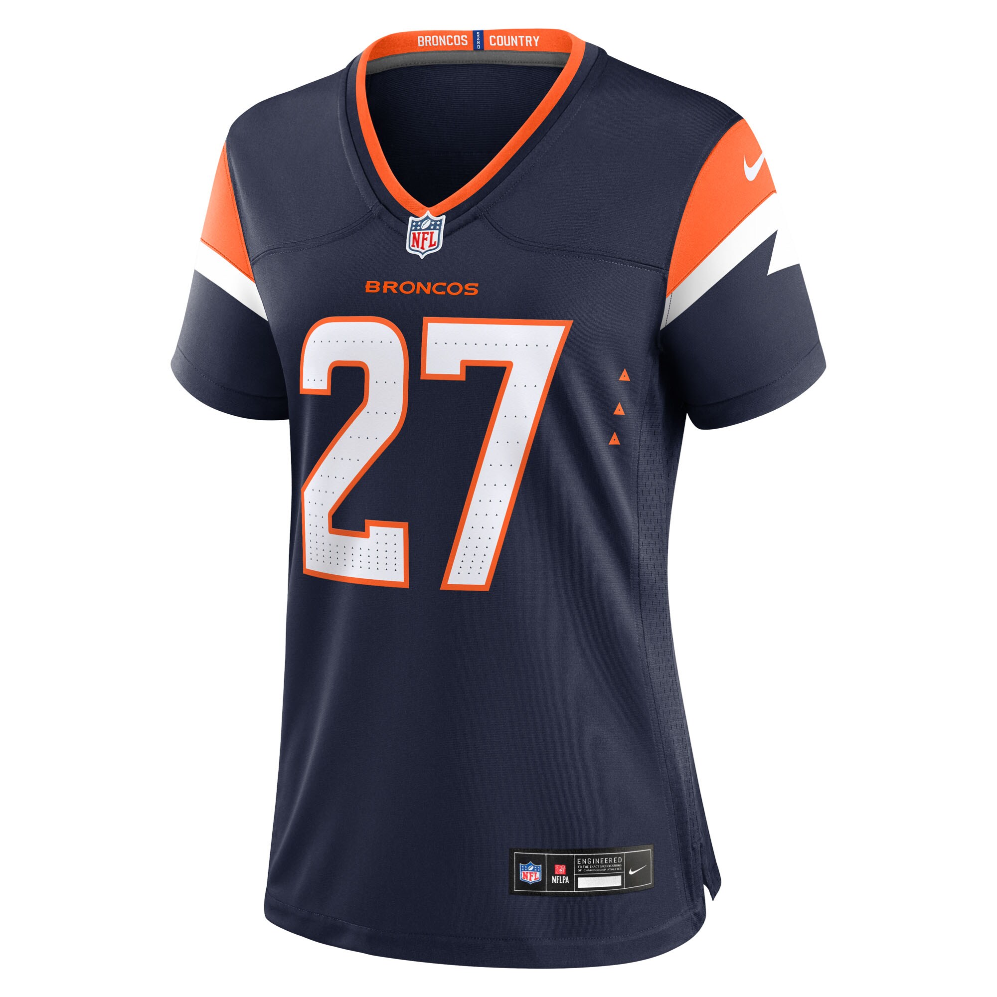 J.K. Dobbins Denver Broncos Nike Women’s Alternate Game Jersey – Navy Clowdercats