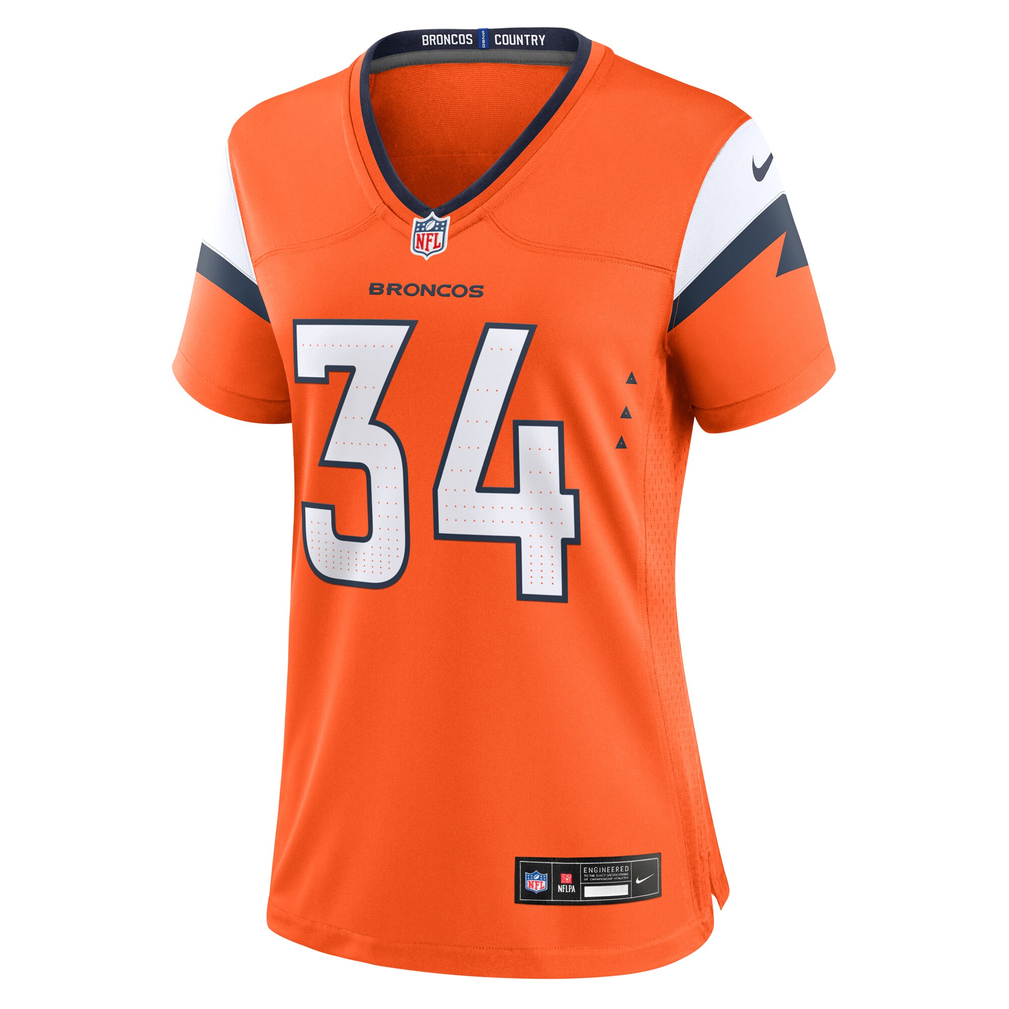 JL Skinner Denver Broncos Nike Women’s Team Game Jersey – Orange Clowdercats