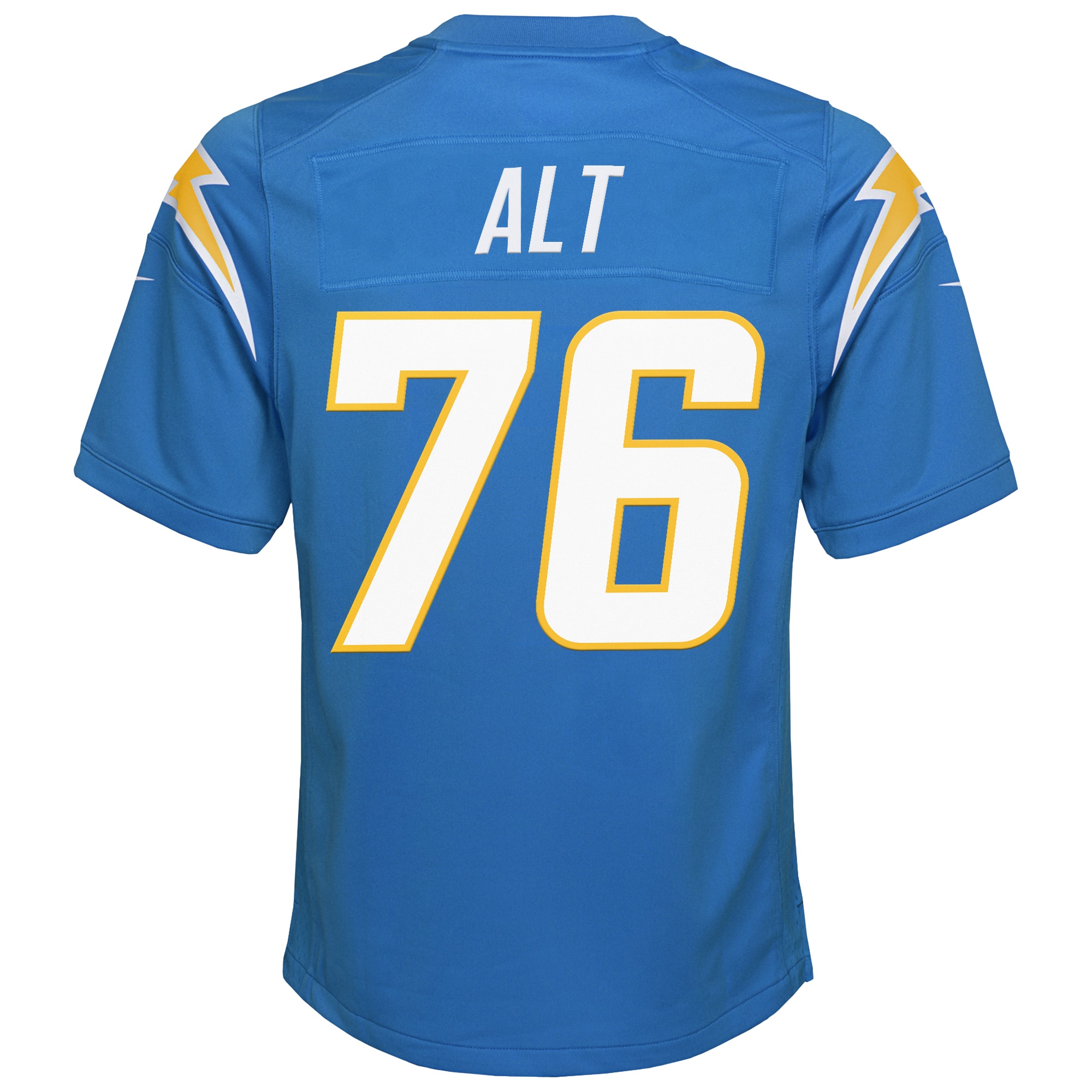 Joe Alt Los Angeles Chargers Nike Youth Game Jersey – Powder Blue Clowdercats
